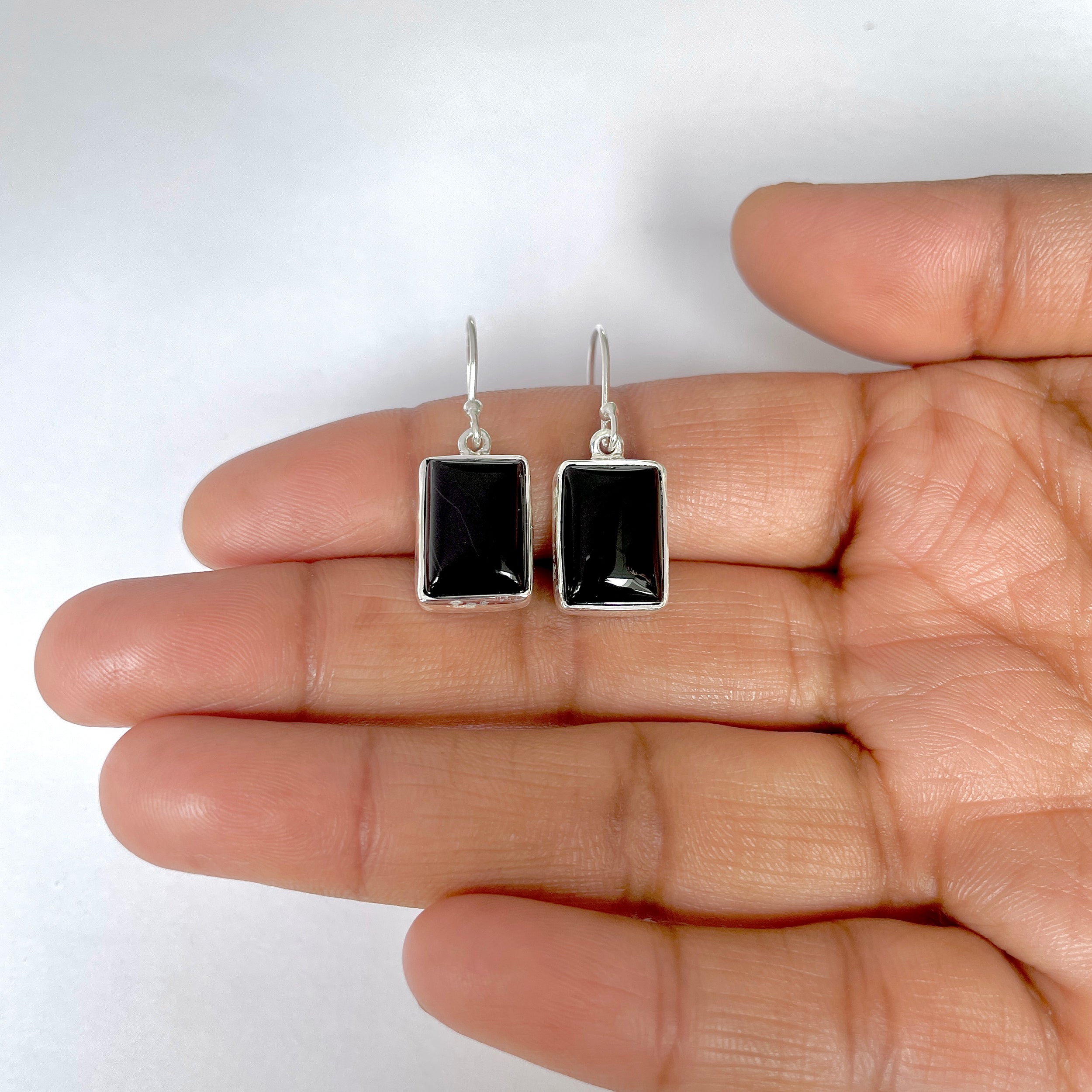 Black Onyx Earring-(BOX-3-4)