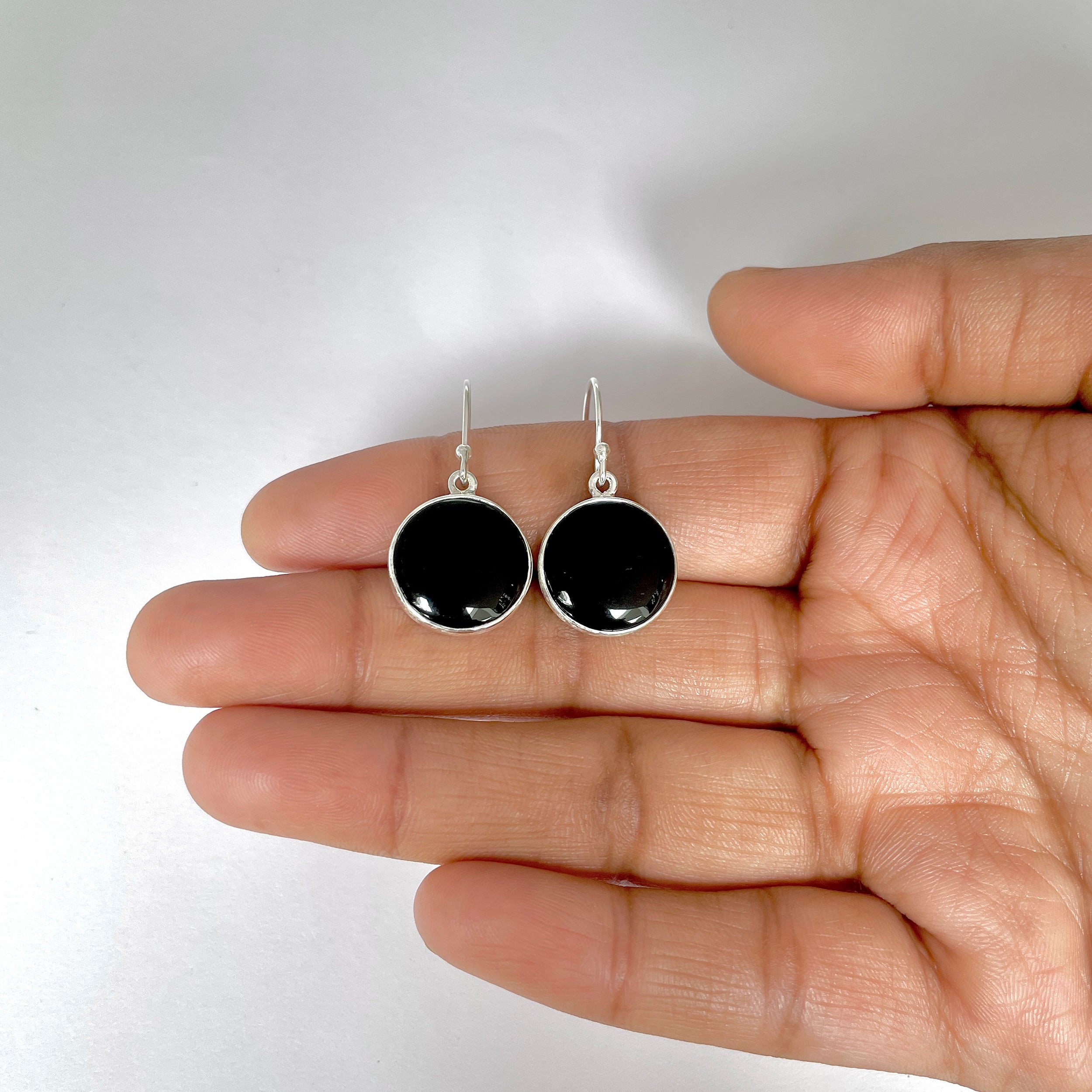 Black Onyx Earring-(BOX-3-43)