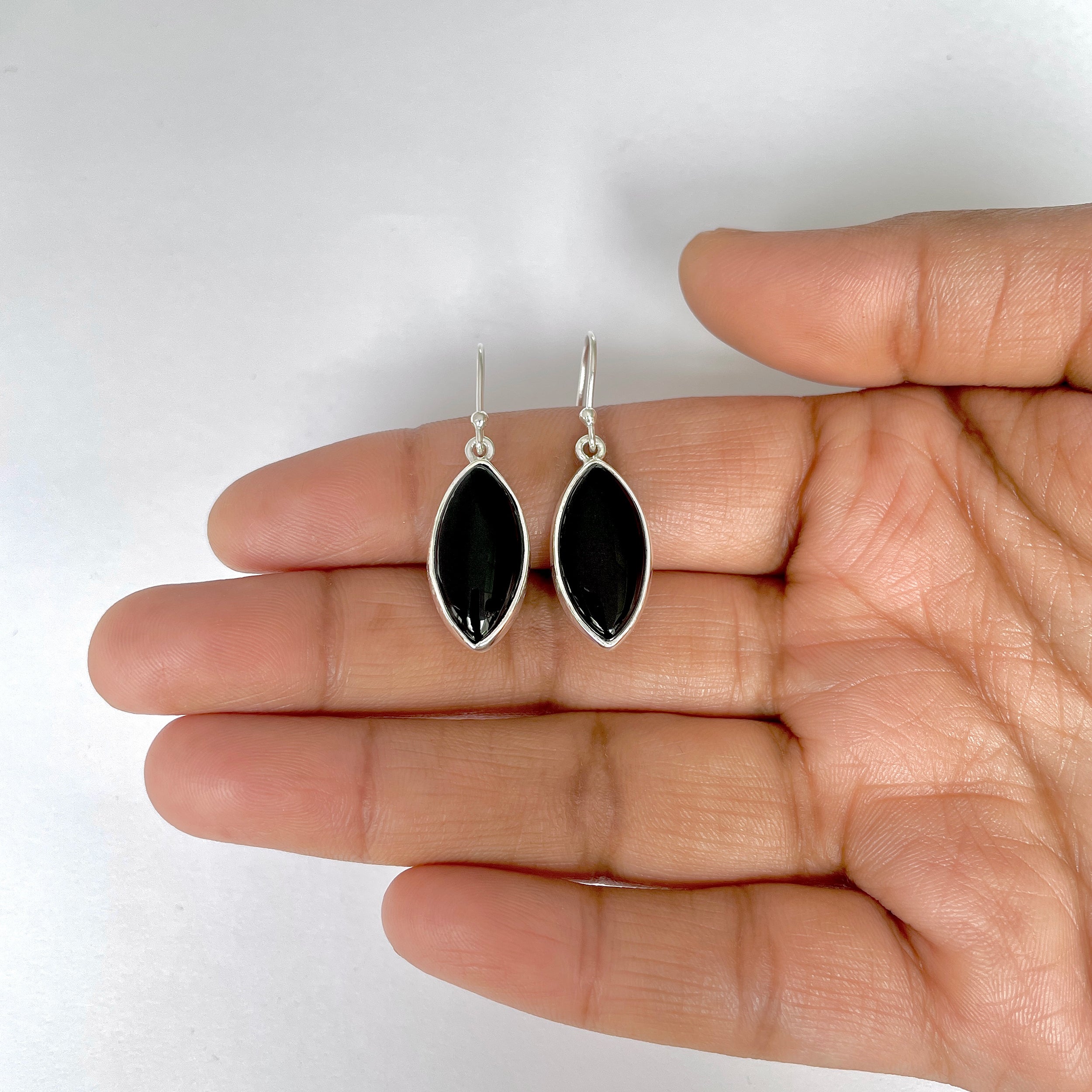 Black Onyx Earring-(BOX-3-44)