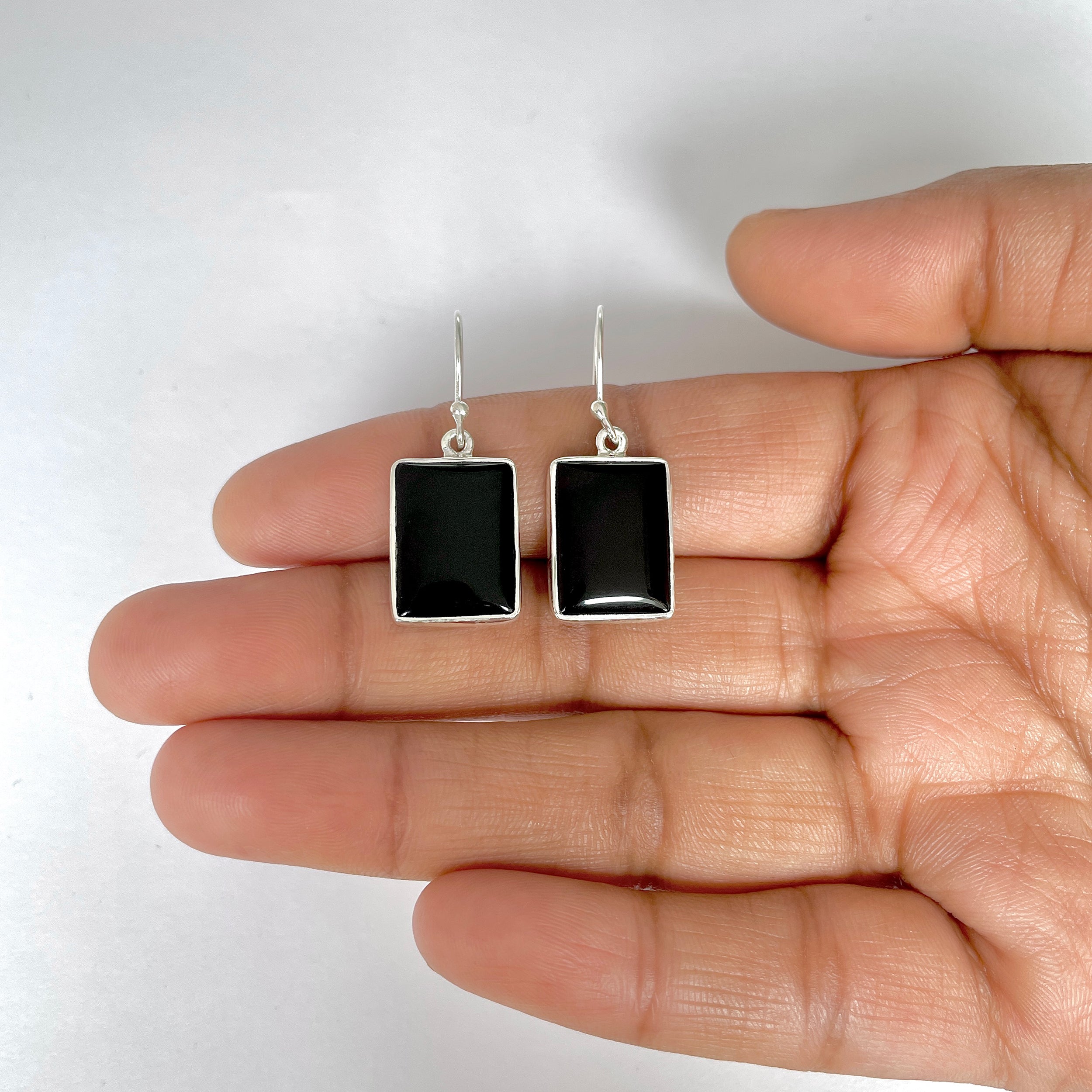 Black Onyx Earring-(BOX-3-47)