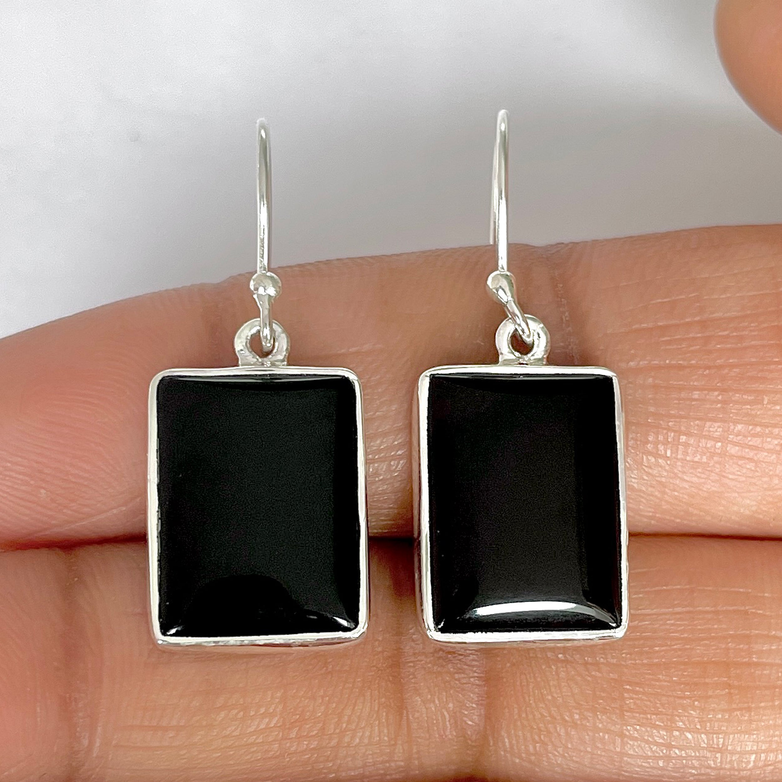 Black Onyx Earring-(BOX-3-47)