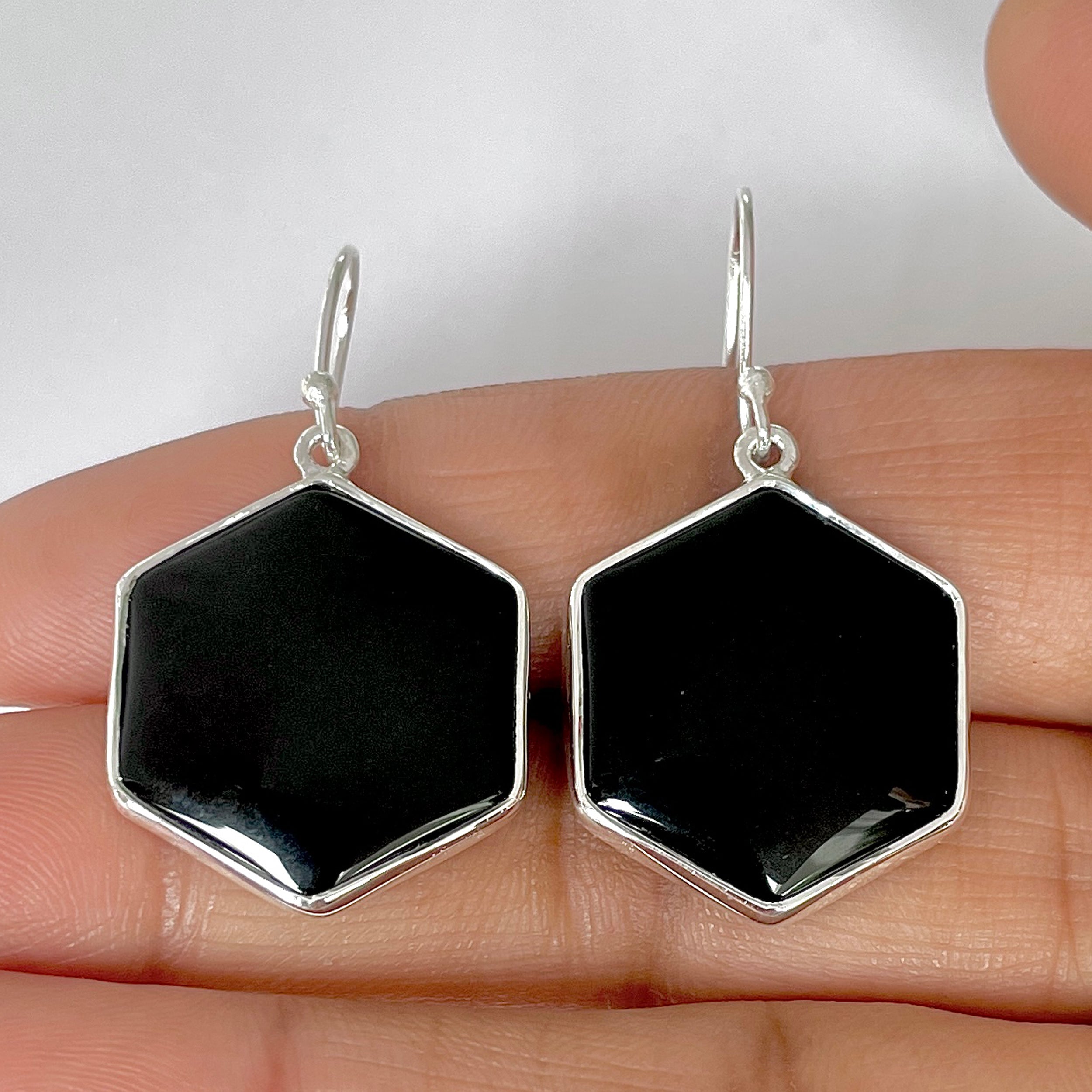 Black Onyx Earring-(BOX-3-5)
