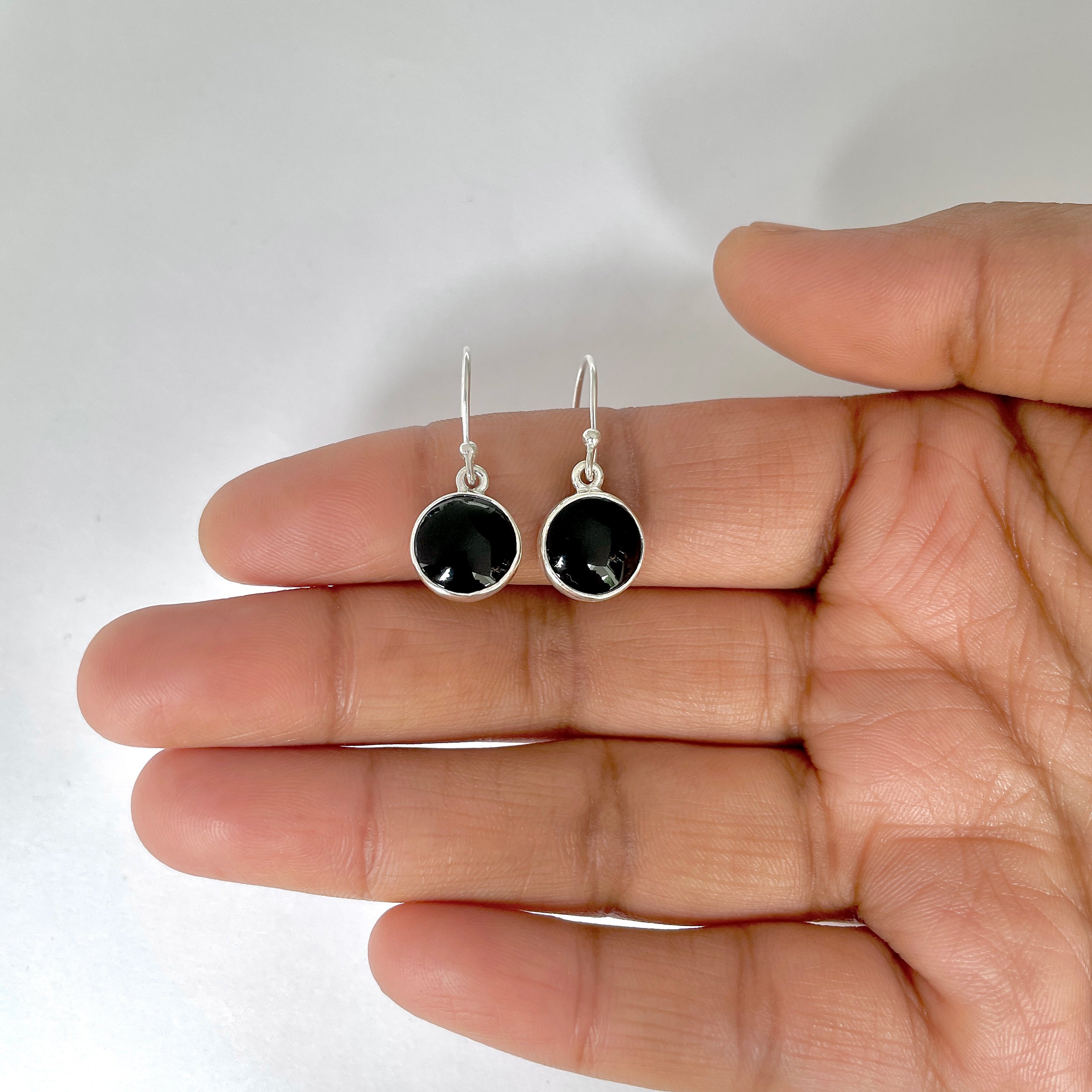 Black Onyx Earring-(BOX-3-50)