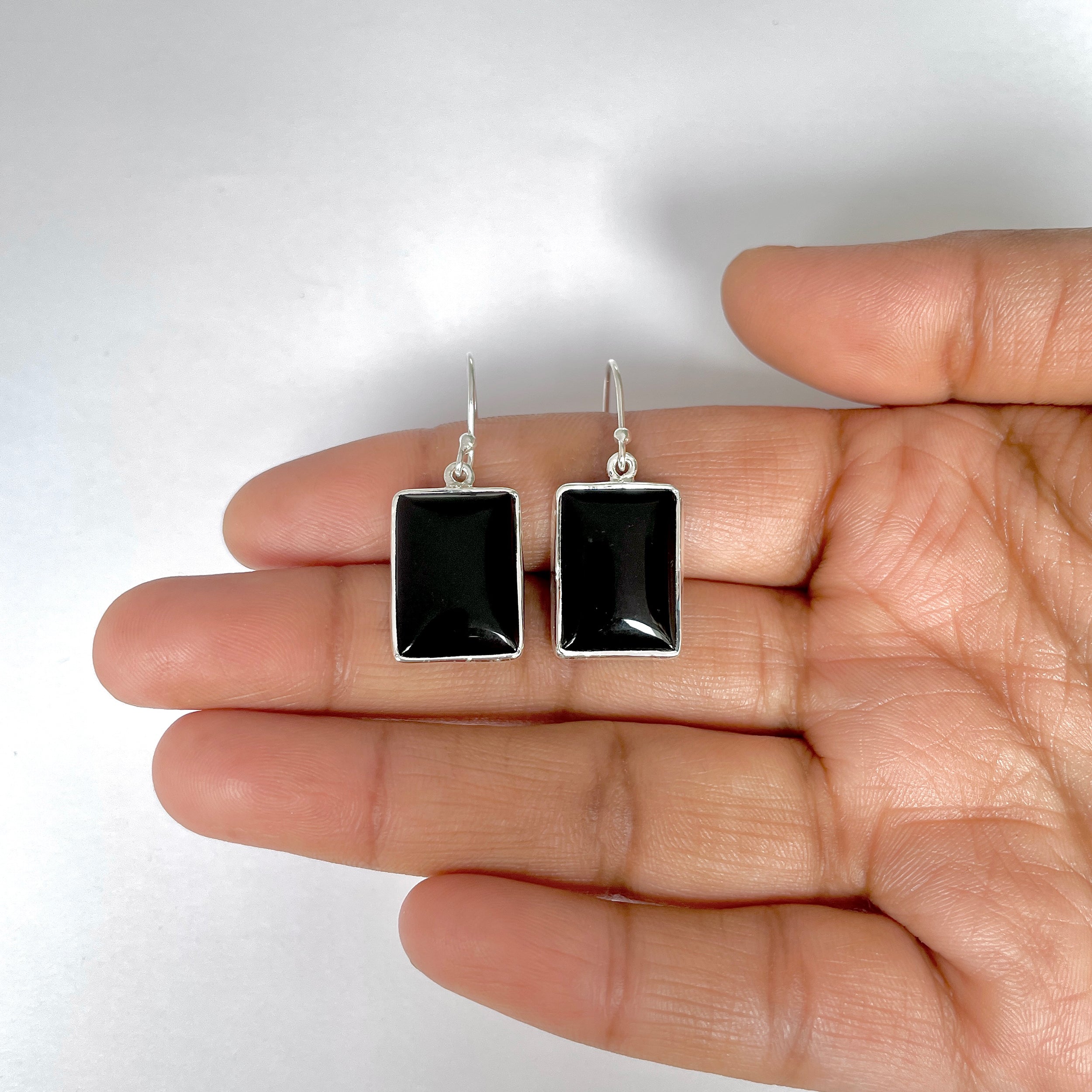 Black Onyx Earring-(BOX-3-51)