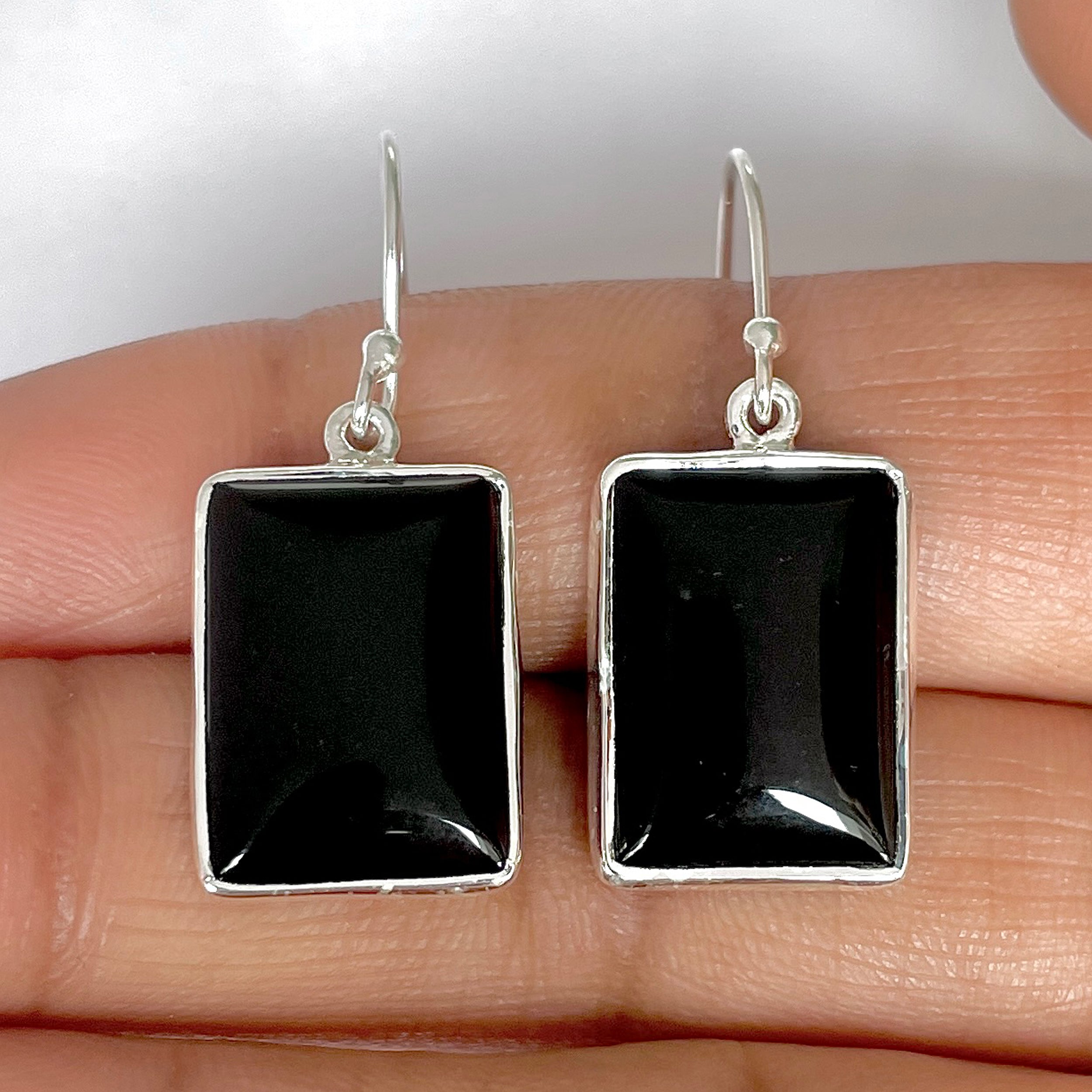 Black Onyx Earring-(BOX-3-51)