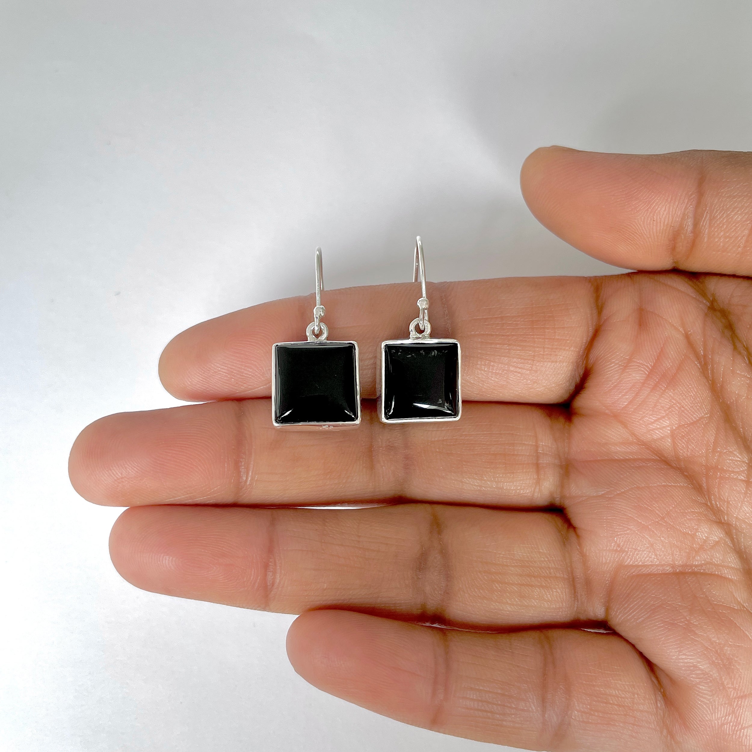 Black Onyx Earring-(BOX-3-53)
