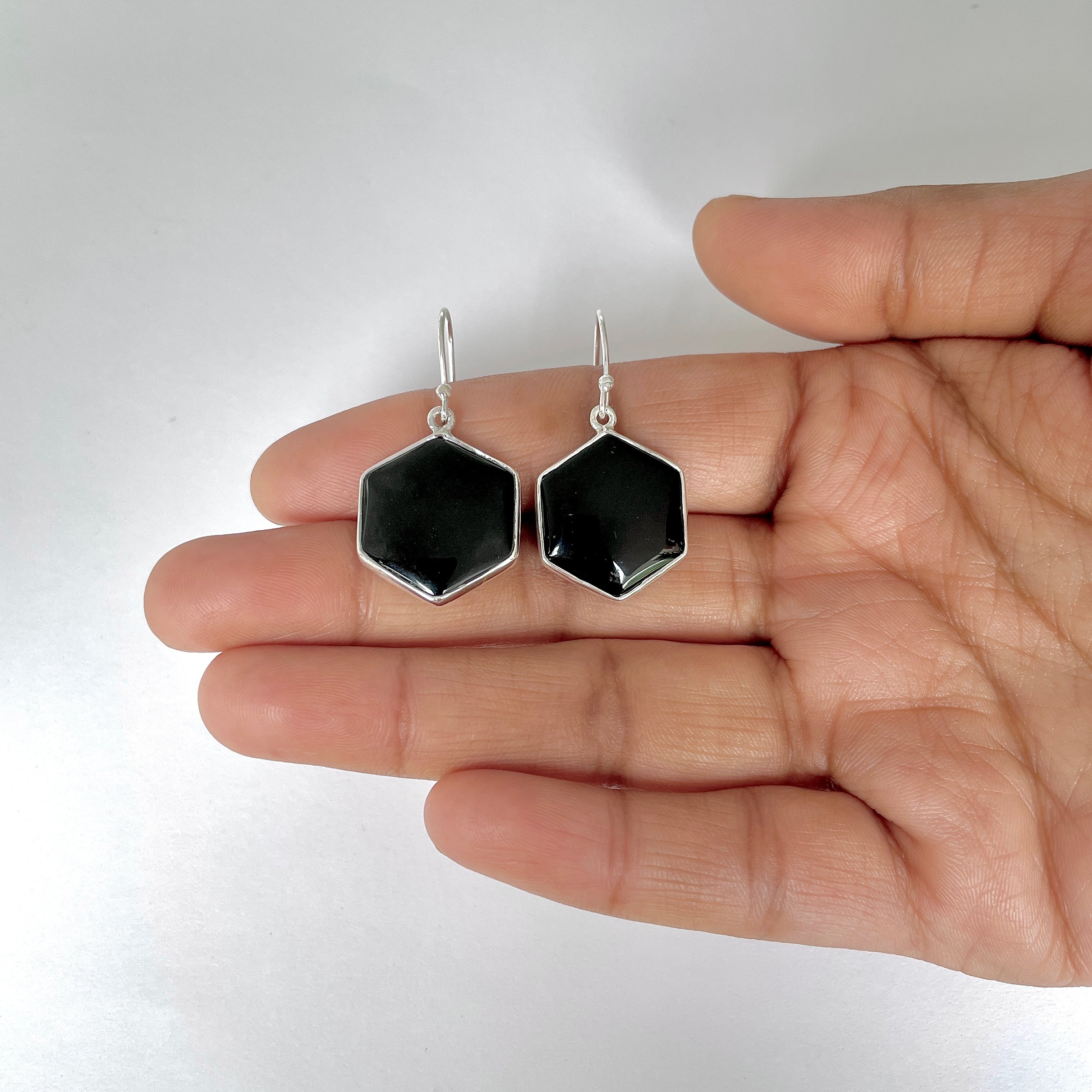 Black Onyx Earring-(BOX-3-54)