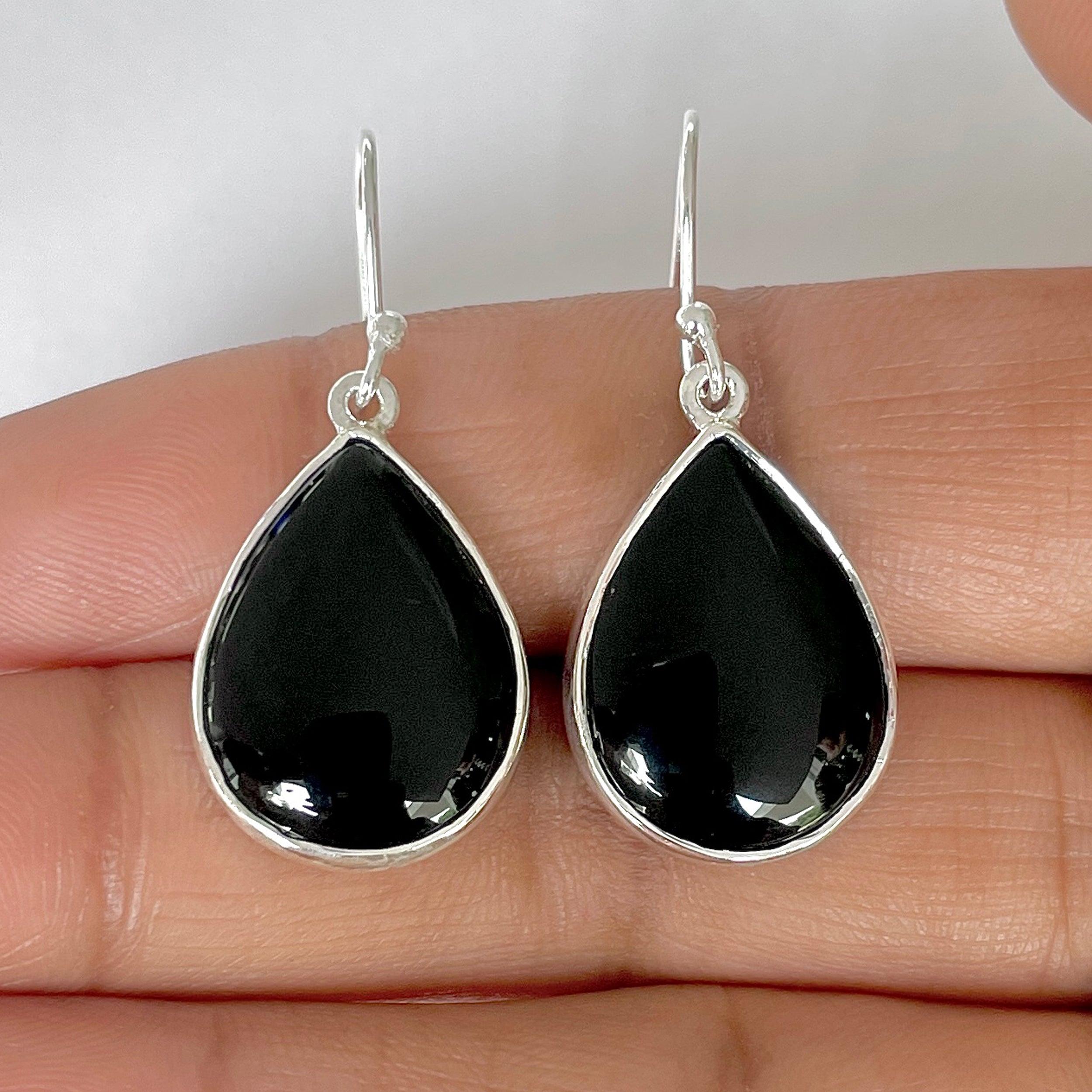 Black Onyx Earring-(BOX-3-56)