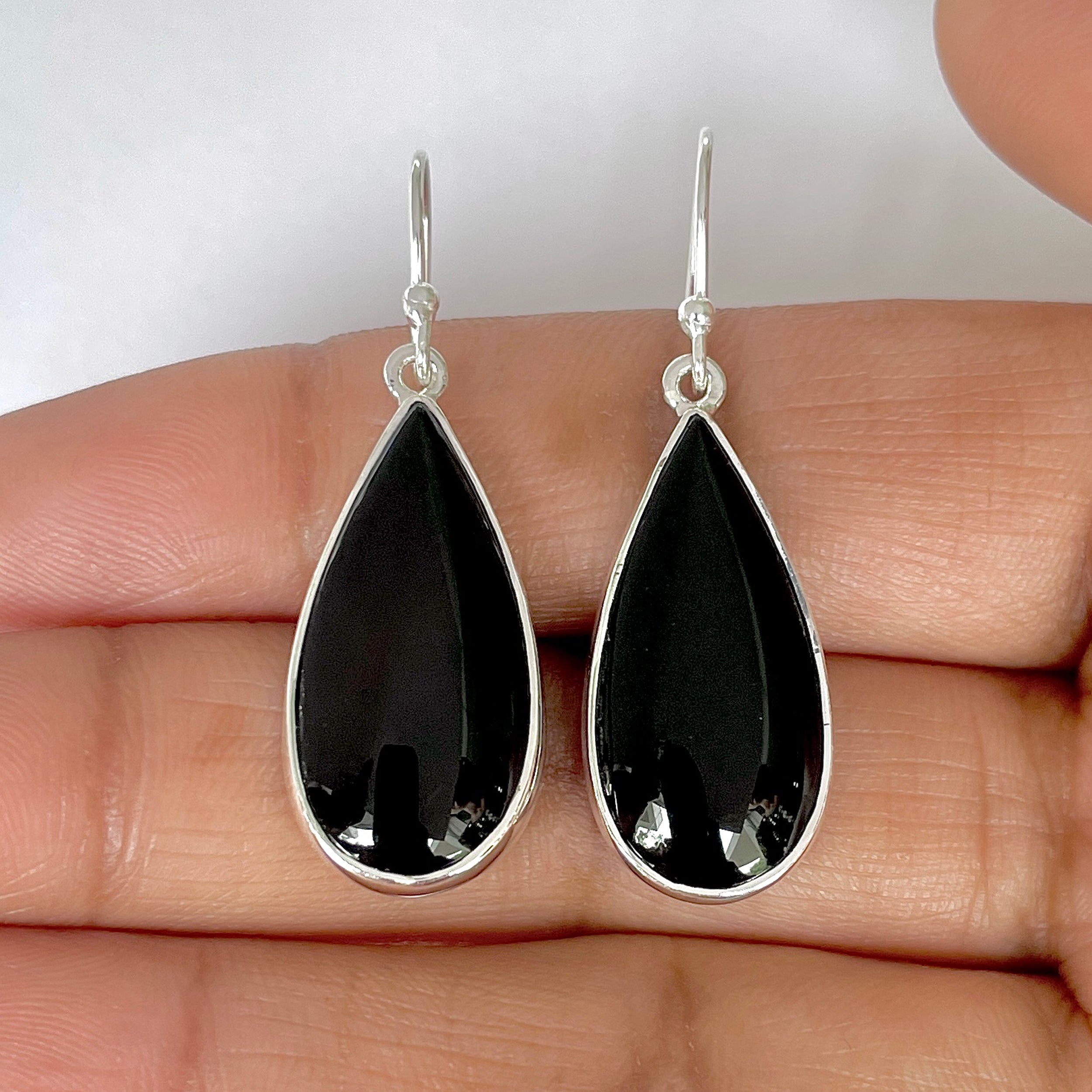 Black Onyx Earring-(BOX-3-57)