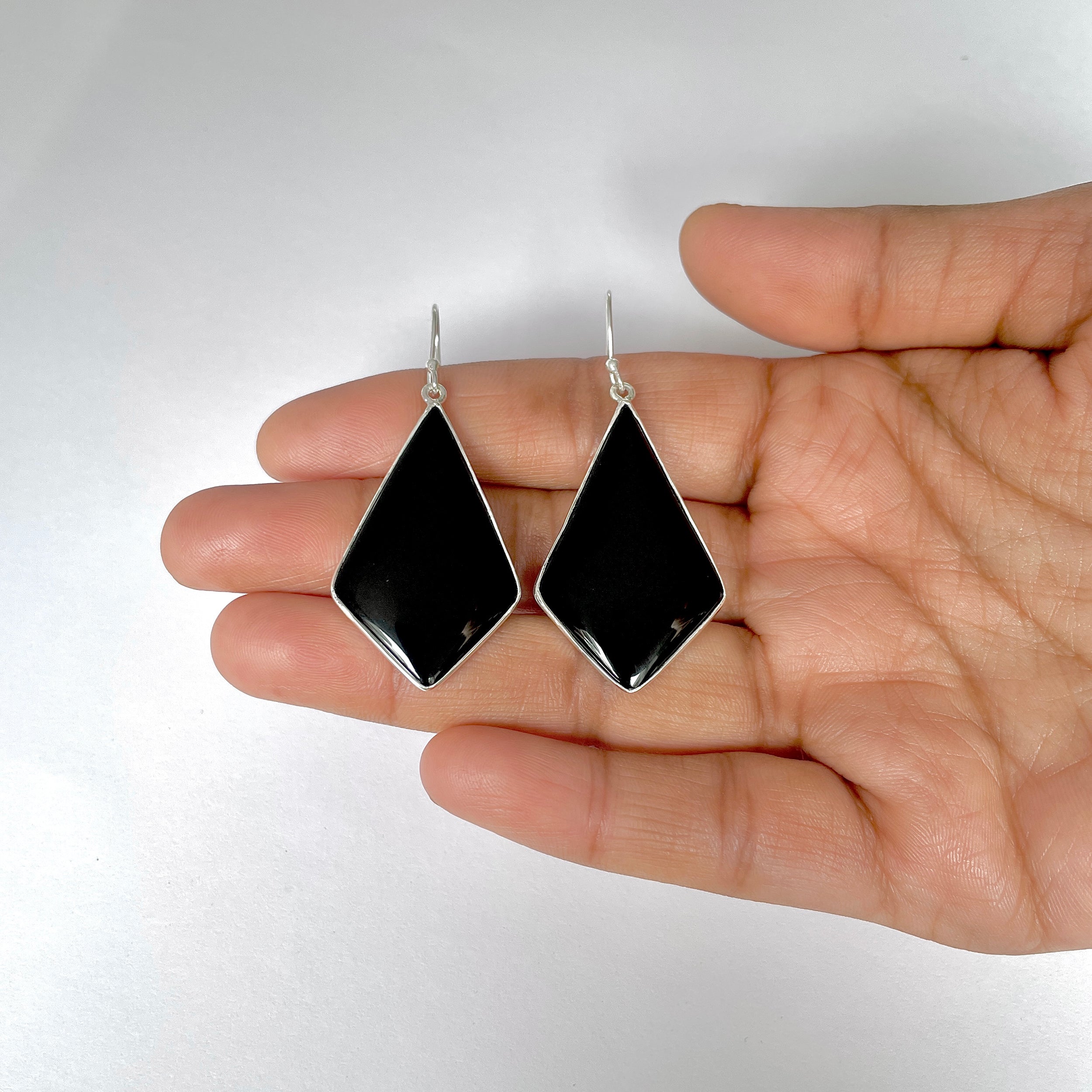 Black Onyx Earring-(BOX-3-7)