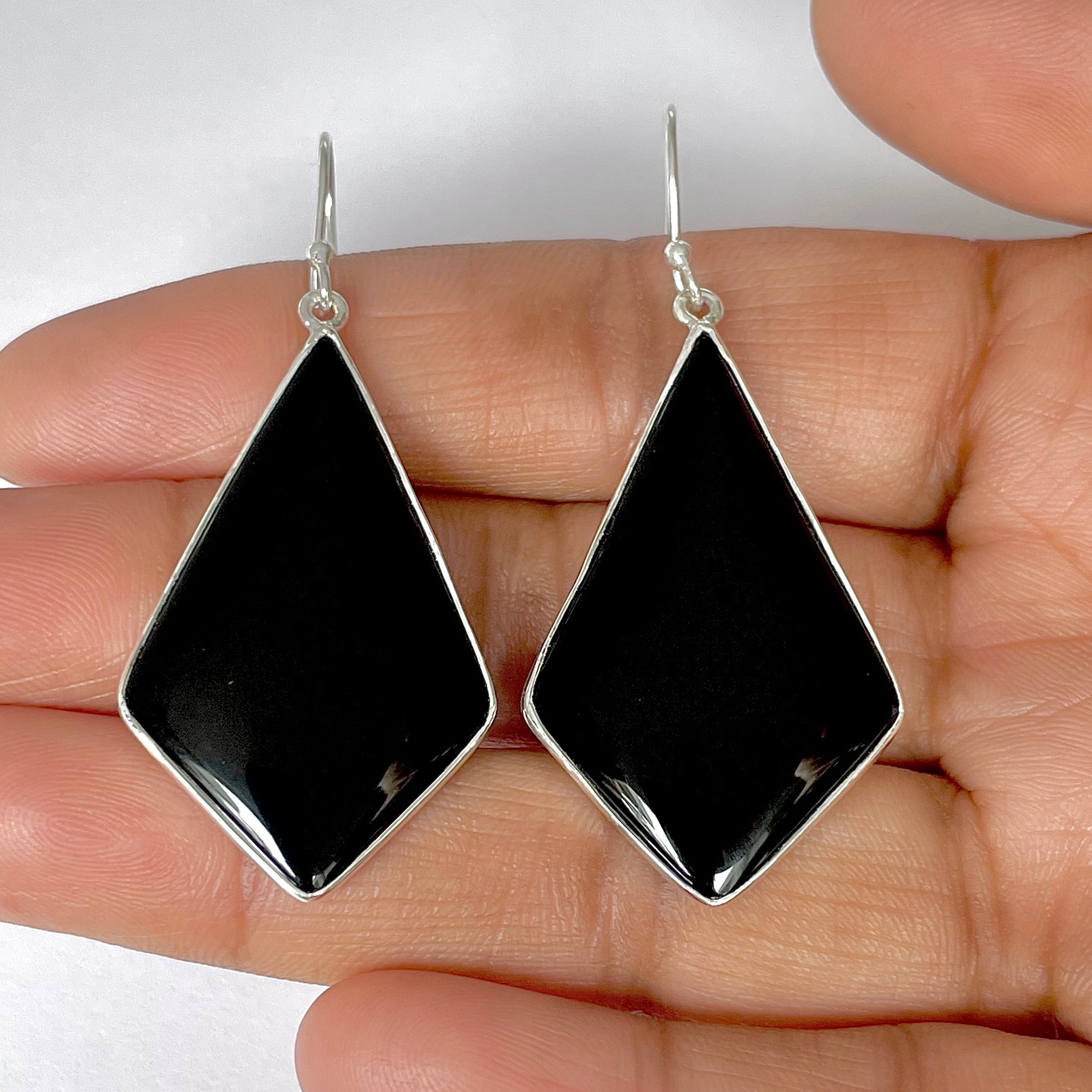 Black Onyx Earring-(BOX-3-7)