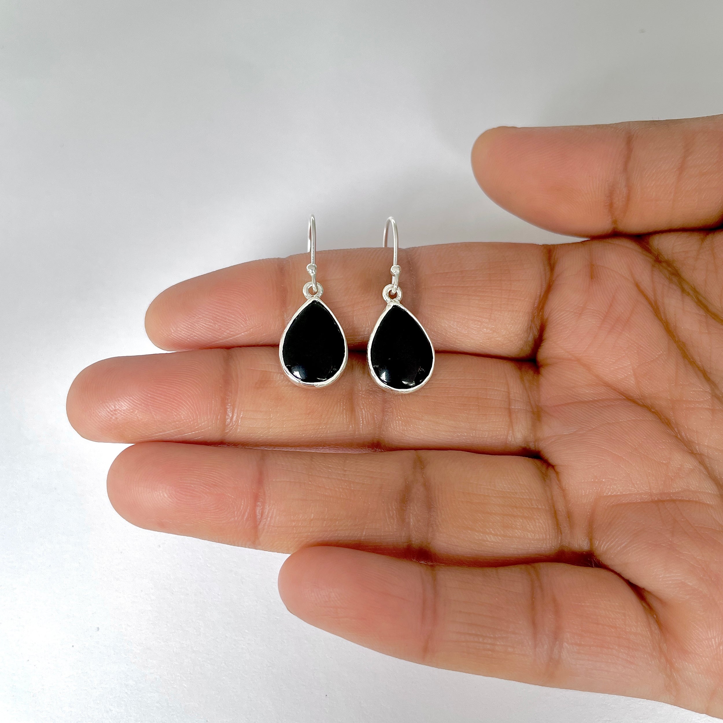 Black Onyx Earring-(BOX-3-8)