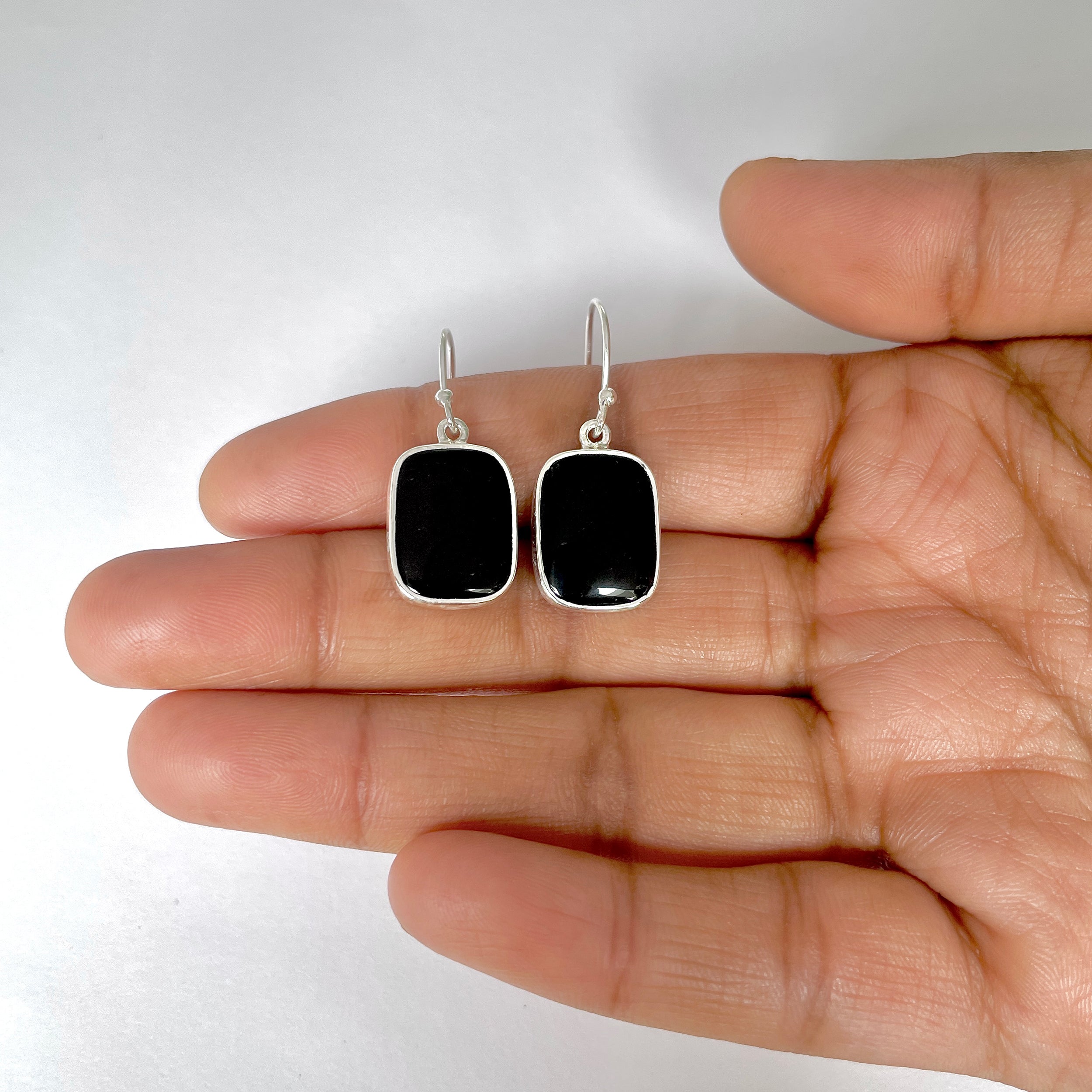 Black Onyx Earring-(BOX-3-9)