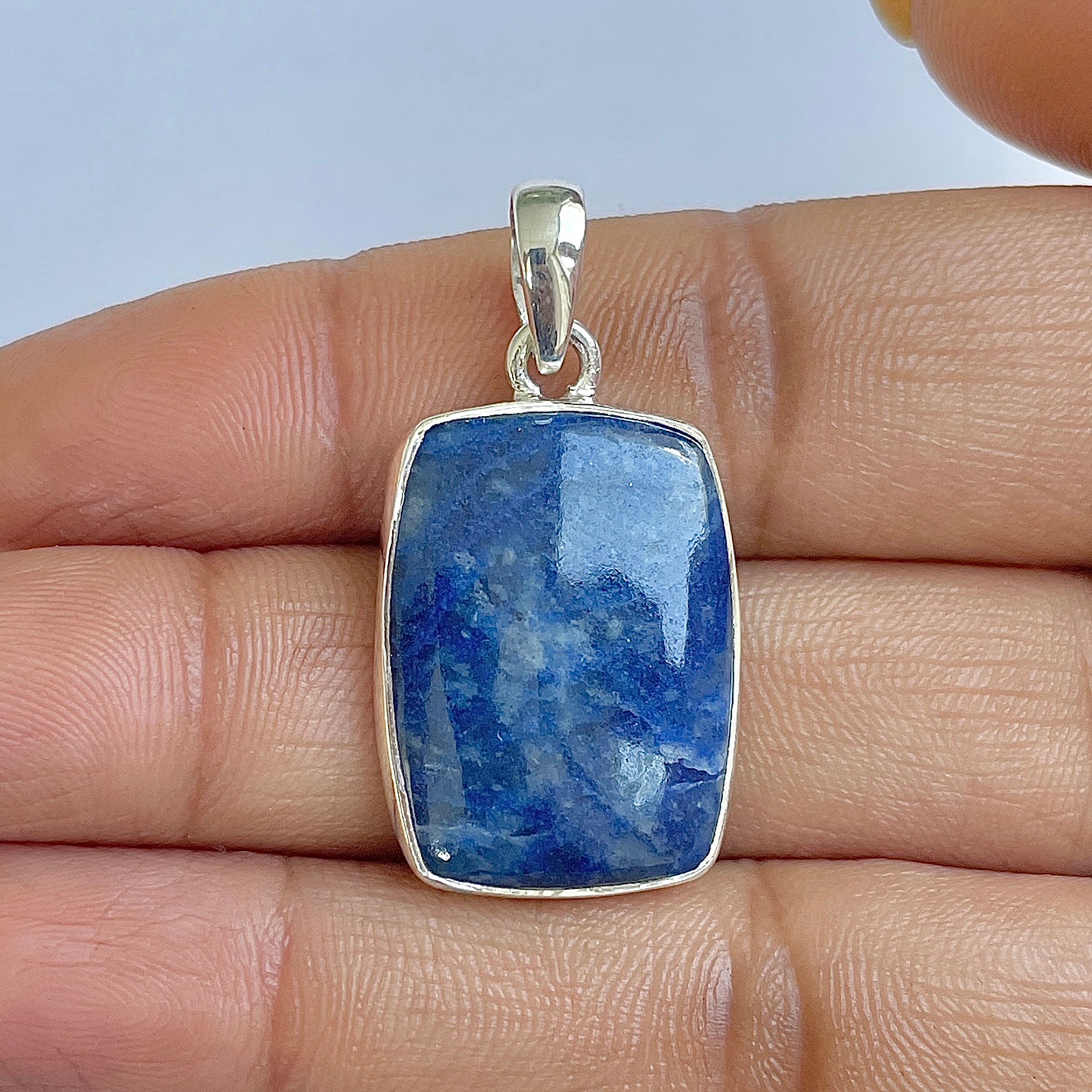 Blue Quartz Pendant-(BQZ-1-10)