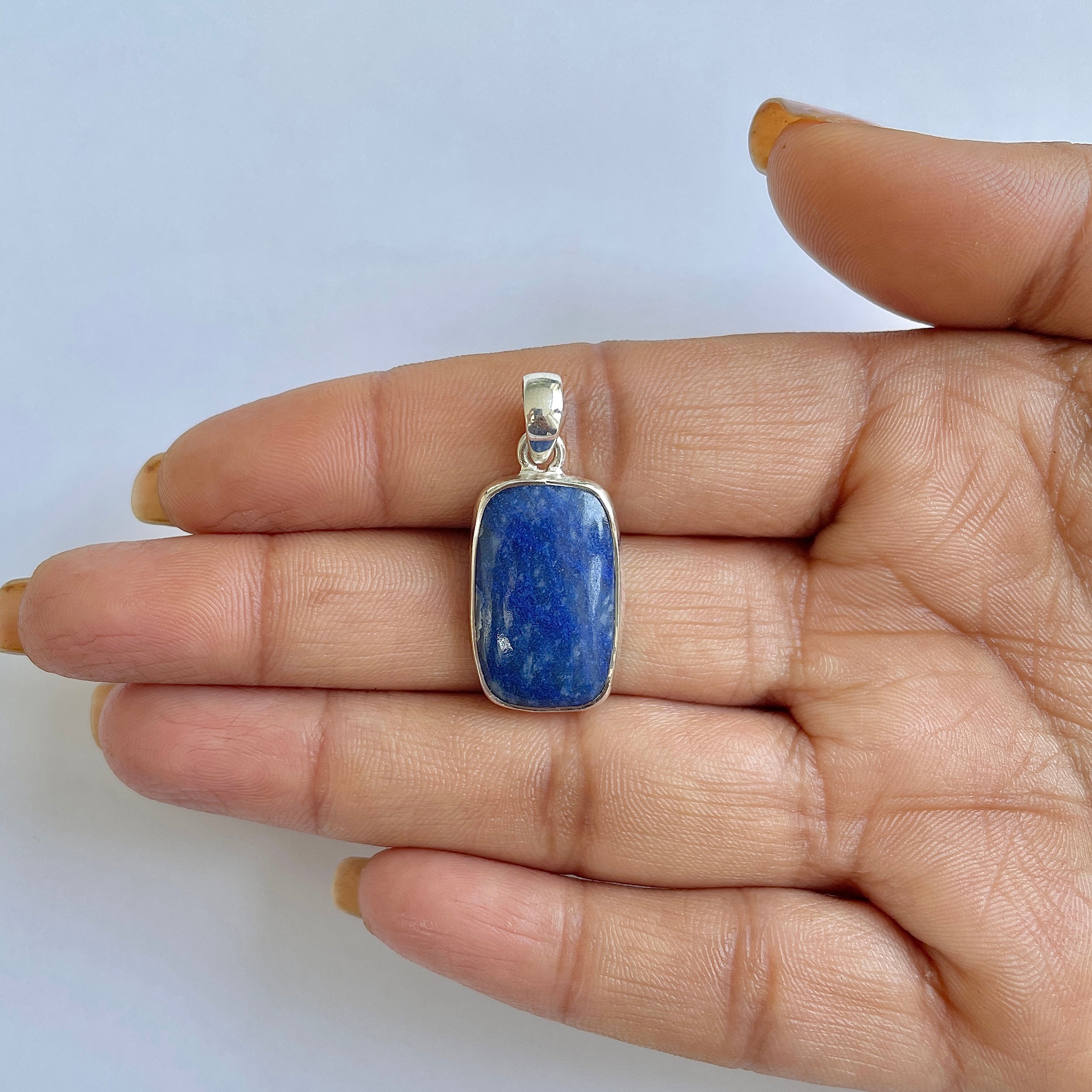 Blue Quartz Pendant-(BQZ-1-13)