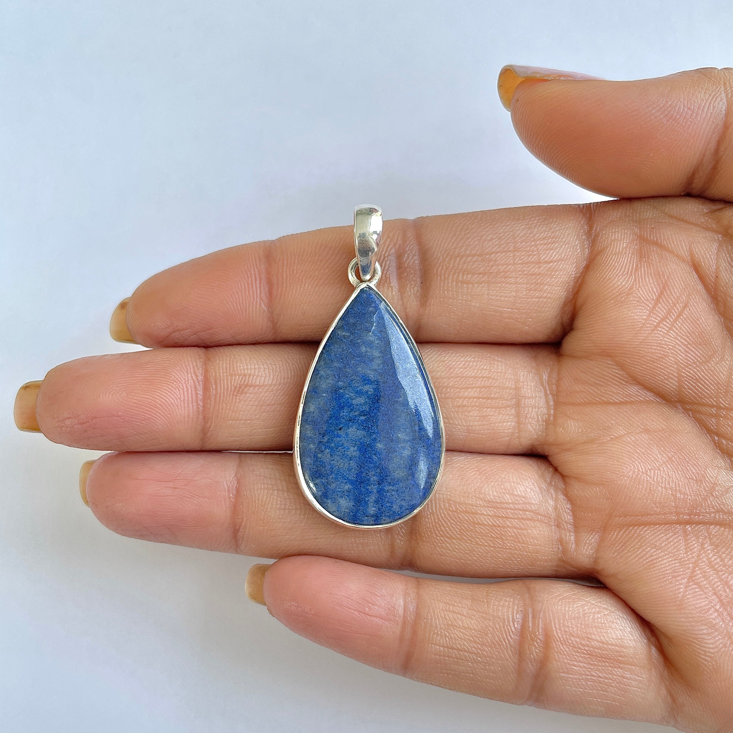 Blue Quartz Pendant-(BQZ-1-14)