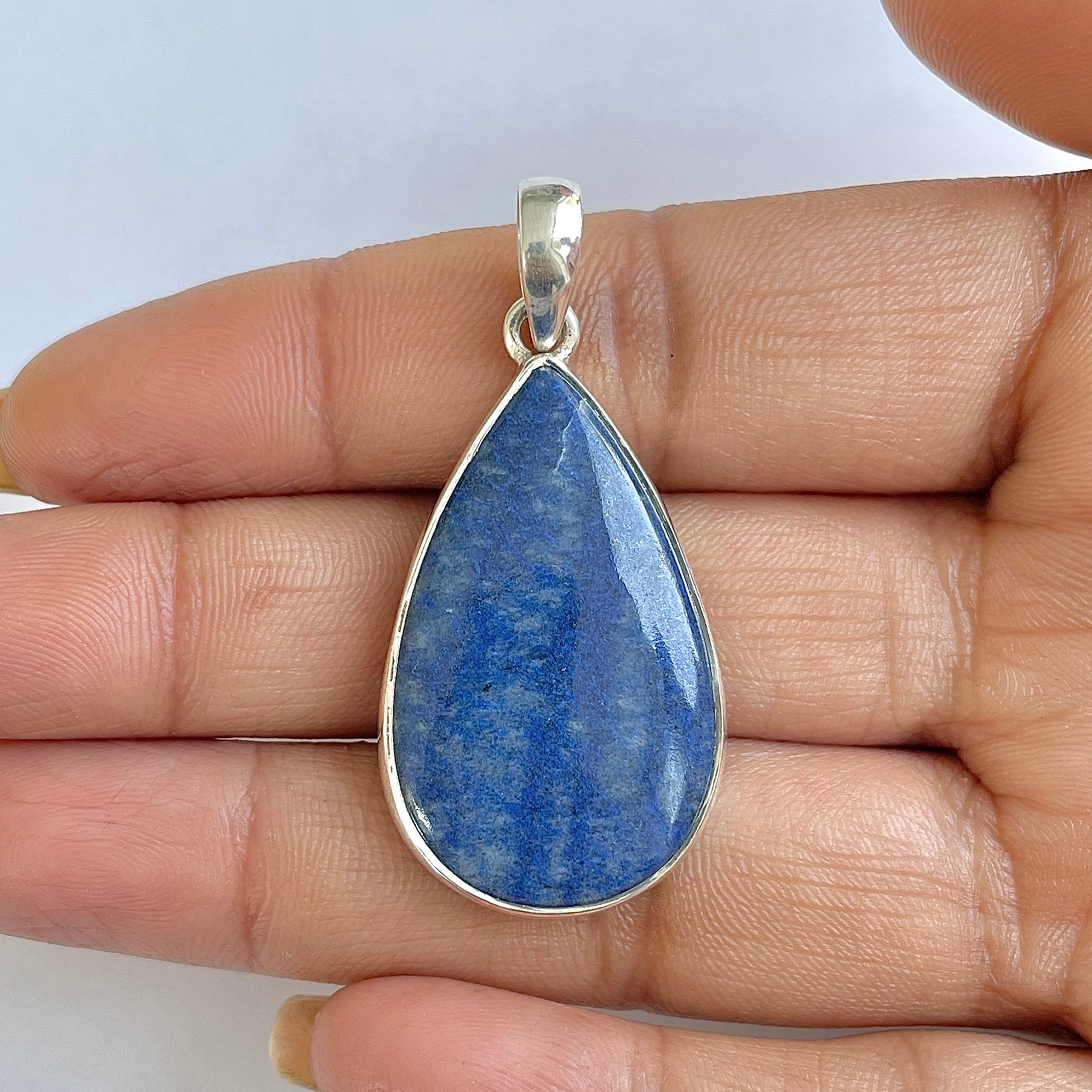 Blue Quartz Pendant-(BQZ-1-14)