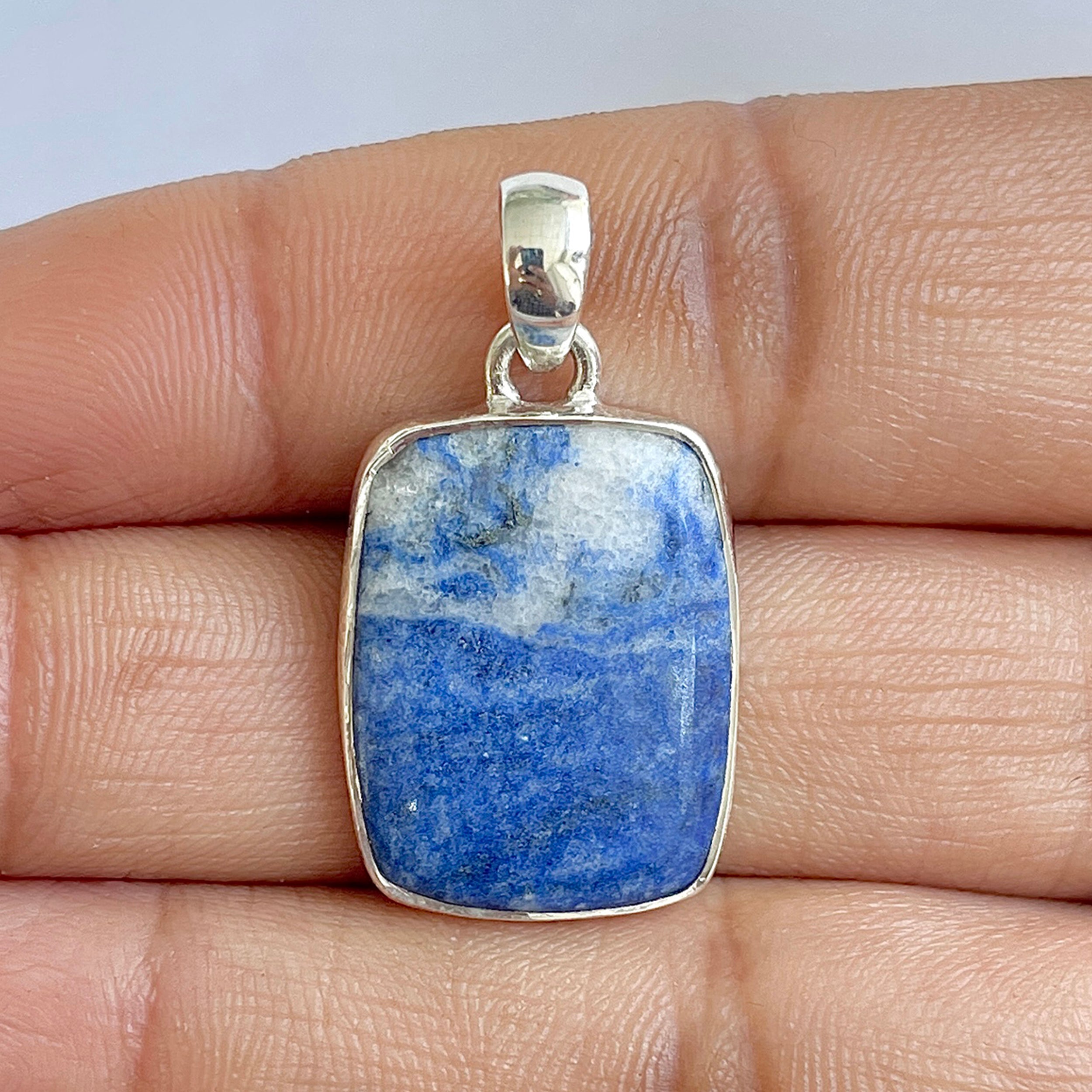 Blue Quartz Pendant-(BQZ-1-20)