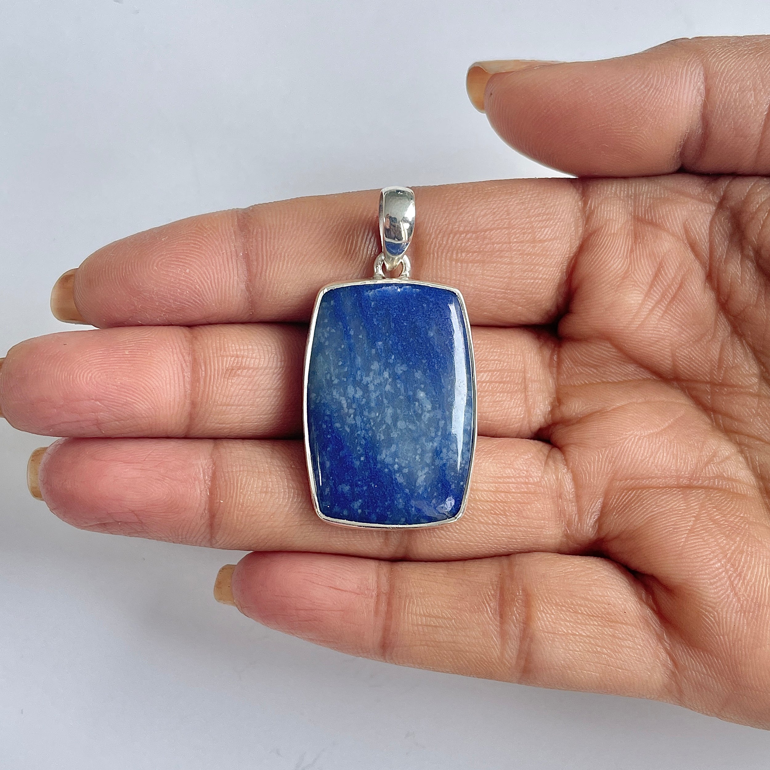Blue Quartz Pendant-(BQZ-1-25)