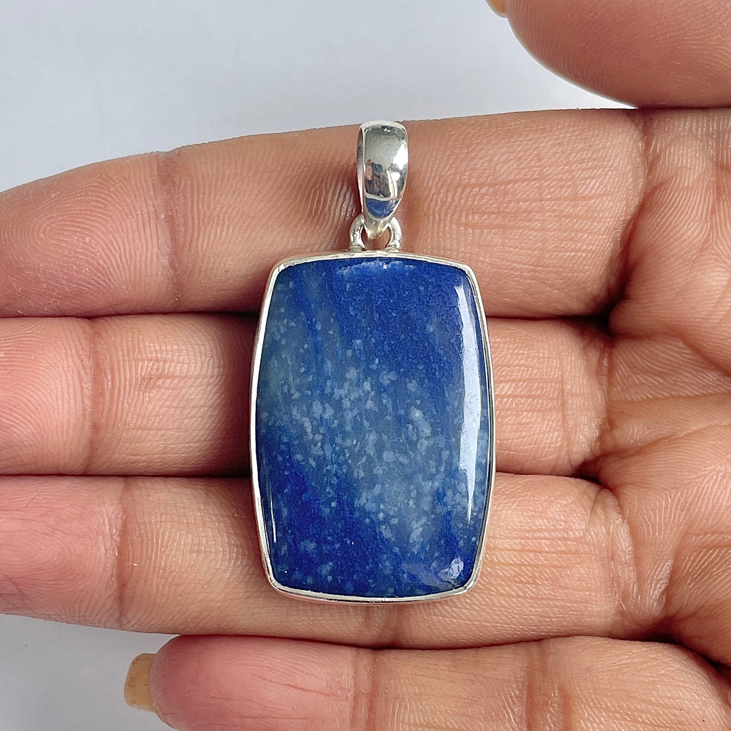 Blue Quartz Pendant-(BQZ-1-25)