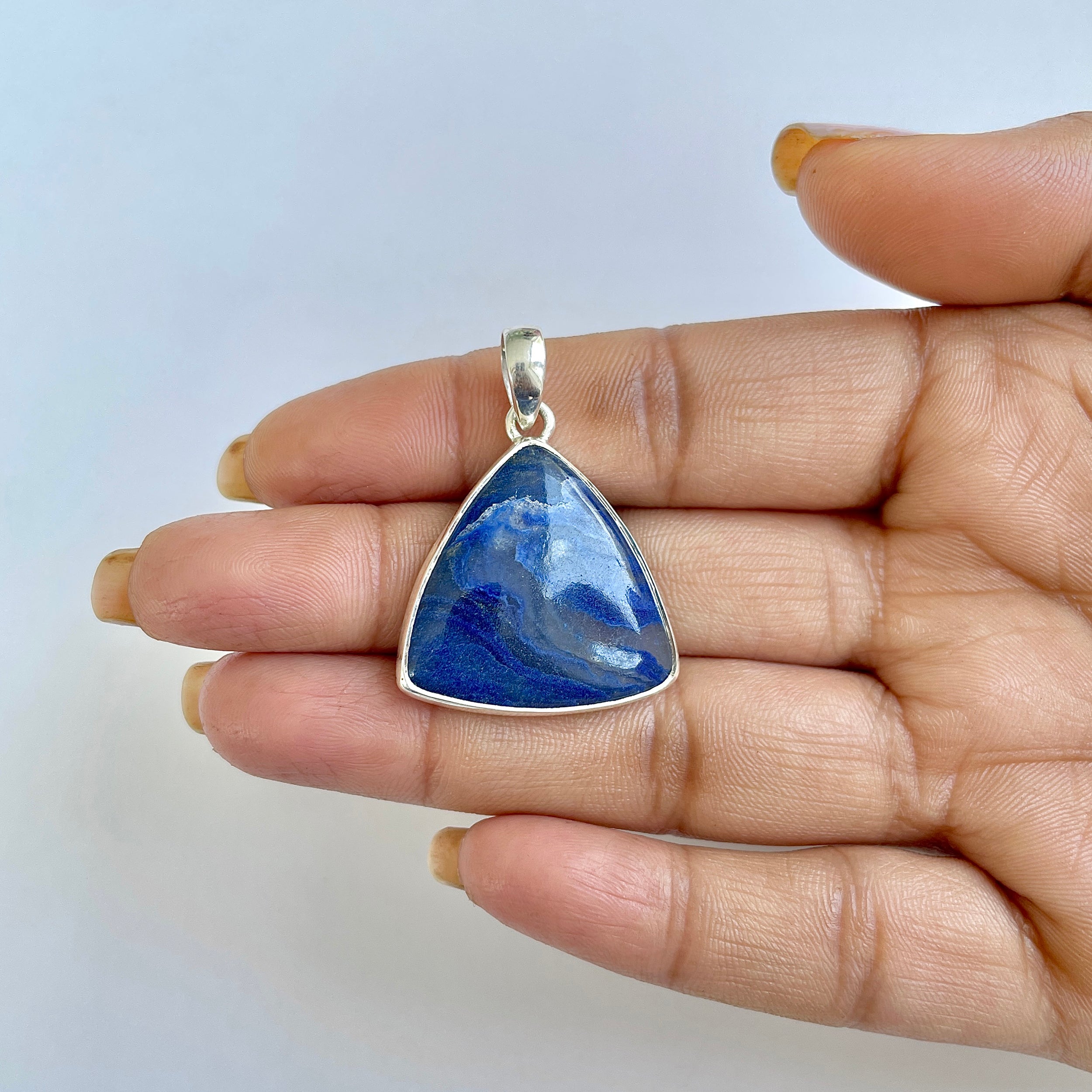 Blue Quartz Pendant-(BQZ-1-26)