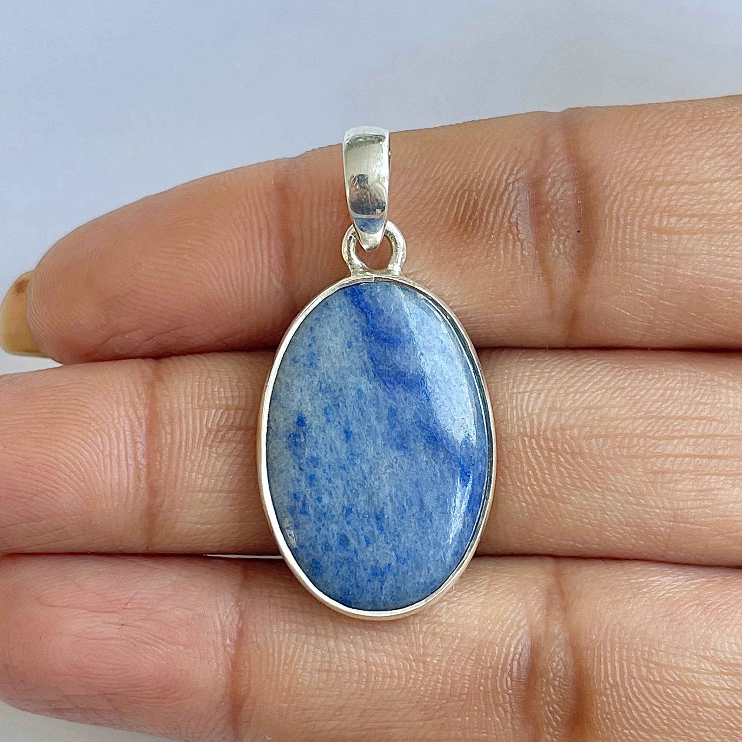 Blue Quartz Pendant-(BQZ-1-4)