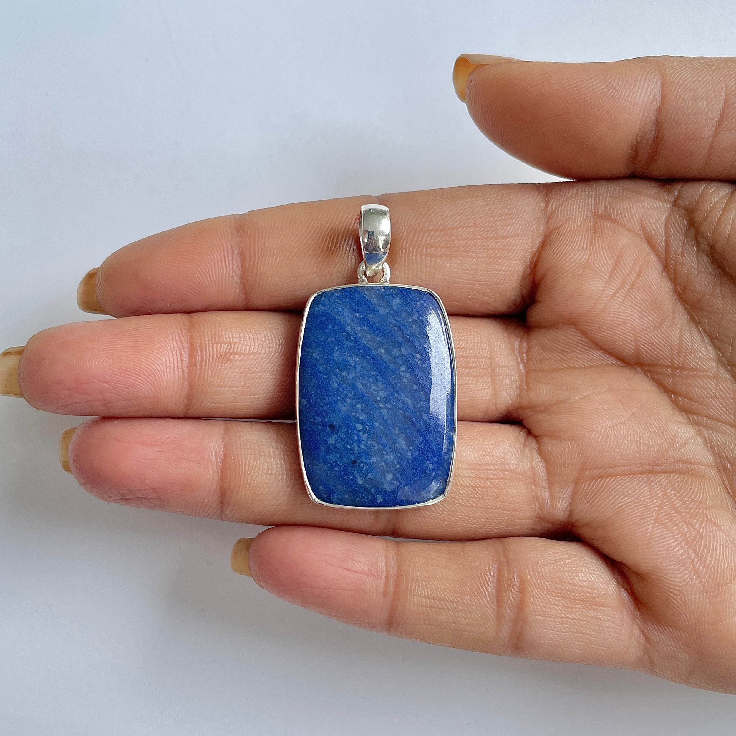 Blue Quartz Pendant-(BQZ-1-5)