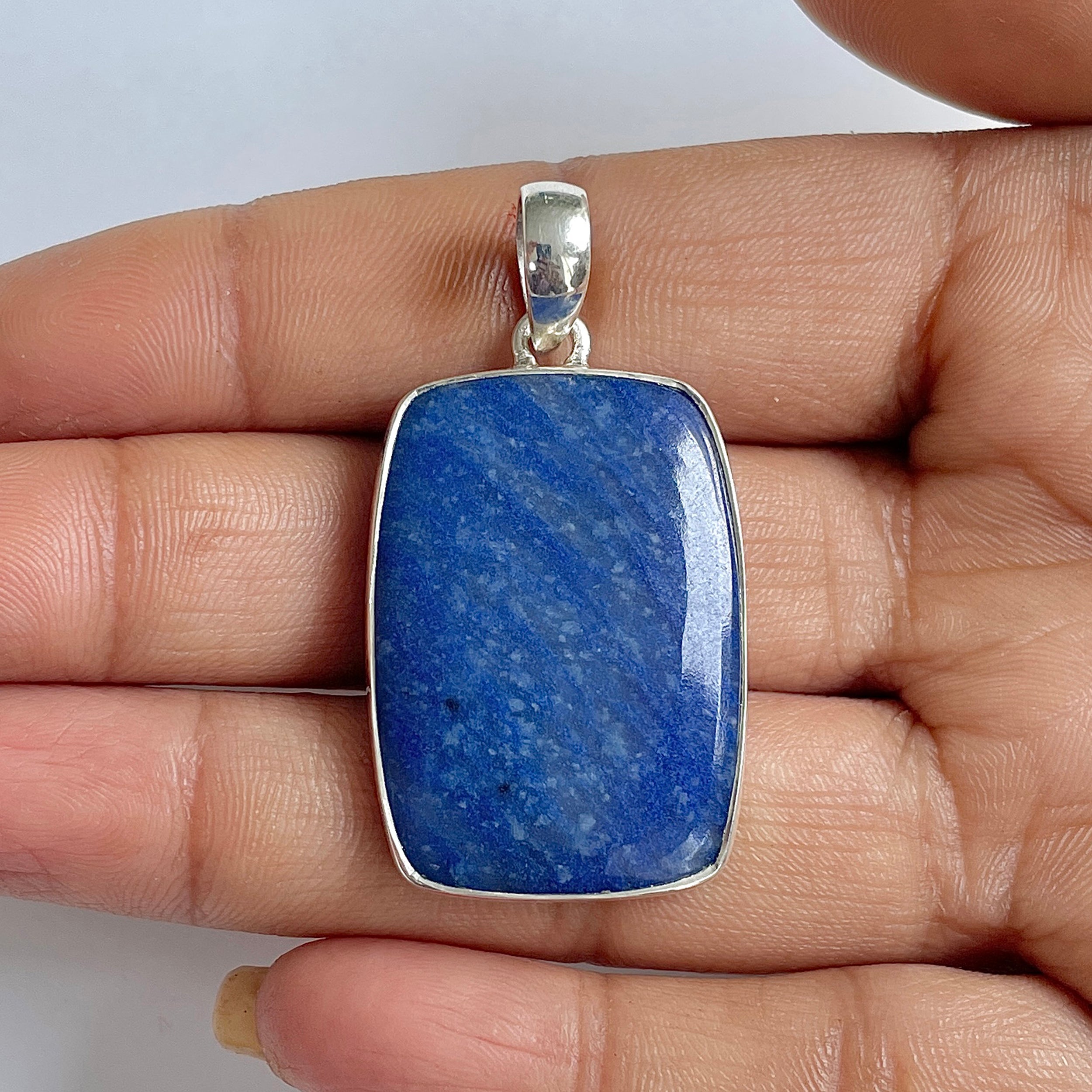 Blue Quartz Pendant-(BQZ-1-5)