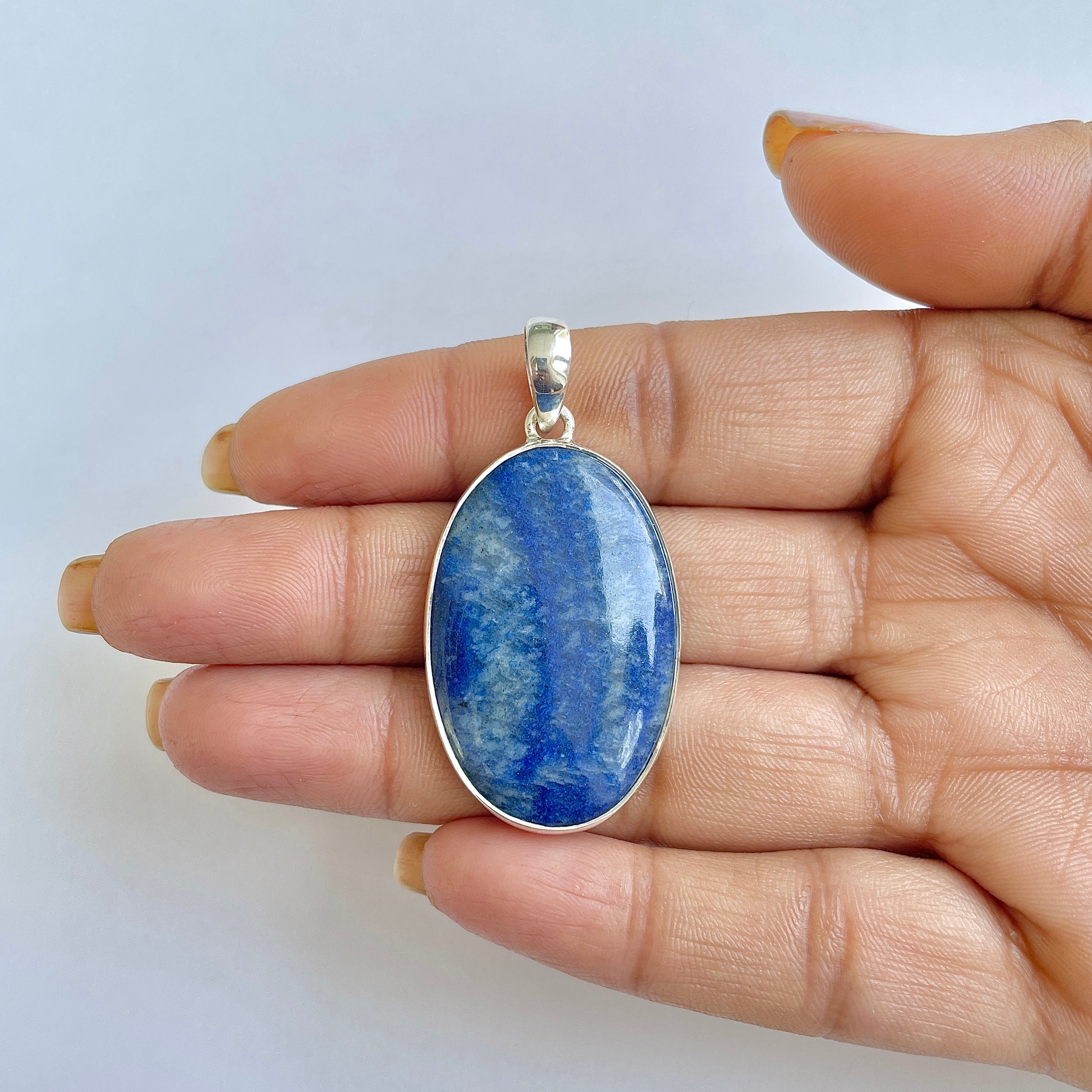 Blue Quartz Pendant-(BQZ-1-9)