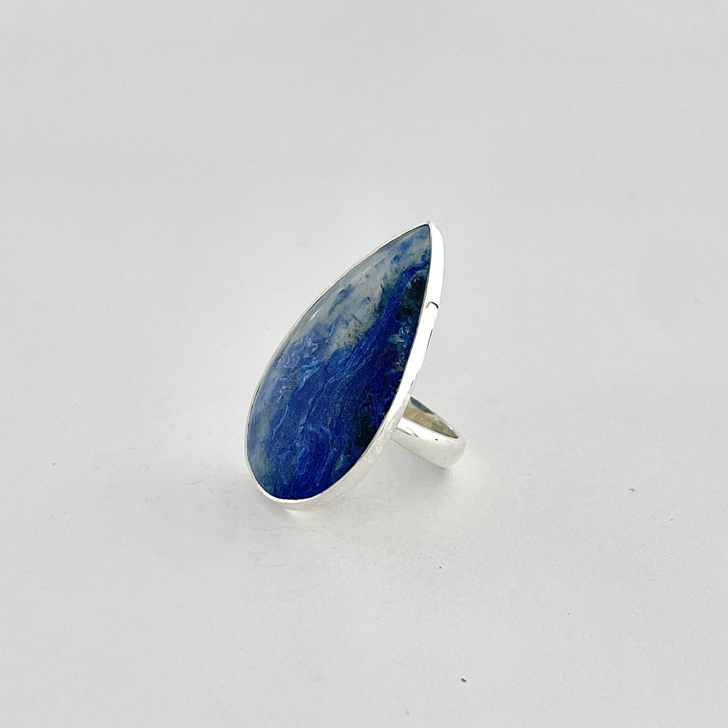 Blue Quartz Ring-(BQZ-2-7)