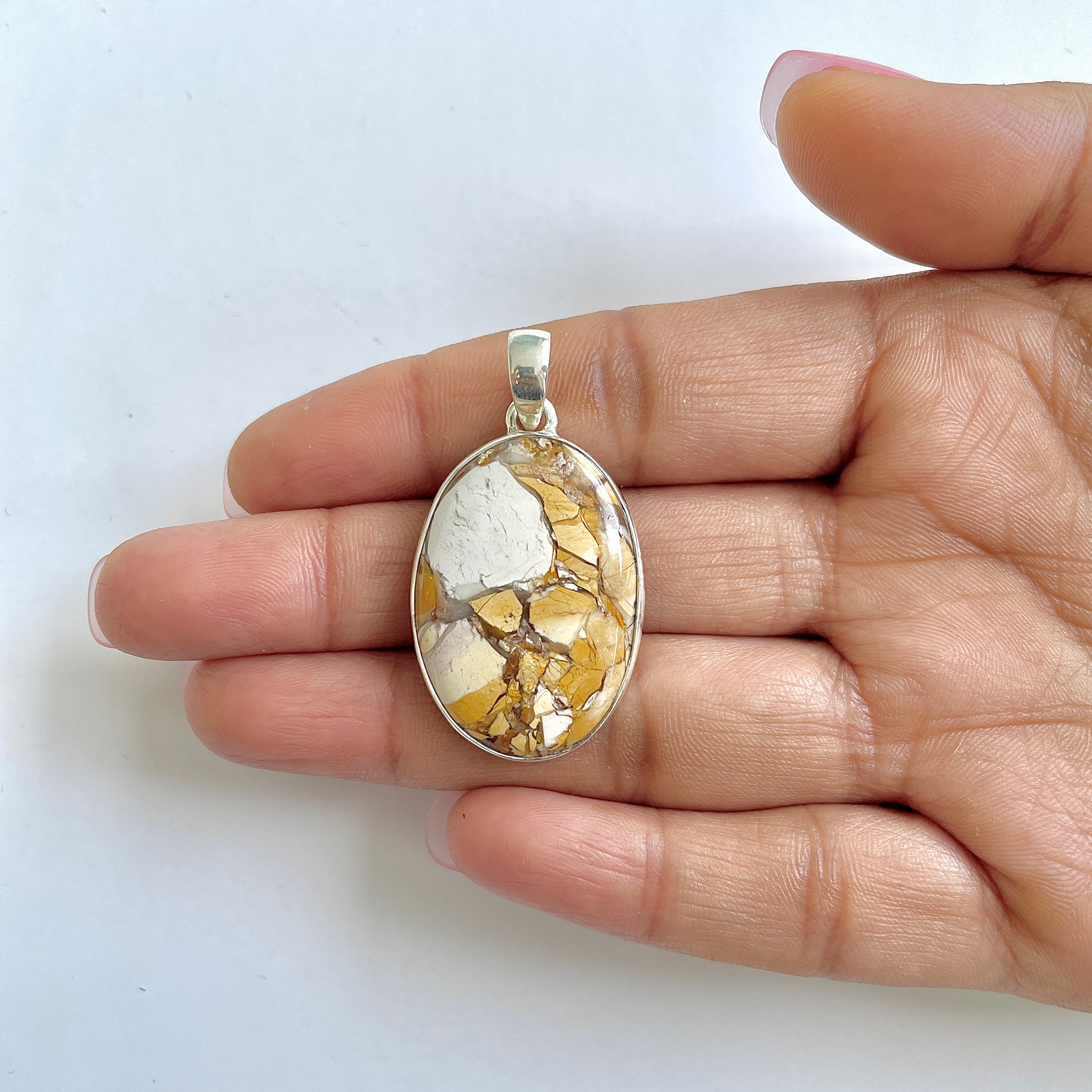 Brecciated Mookaite Pendant-(BRM-1-12)