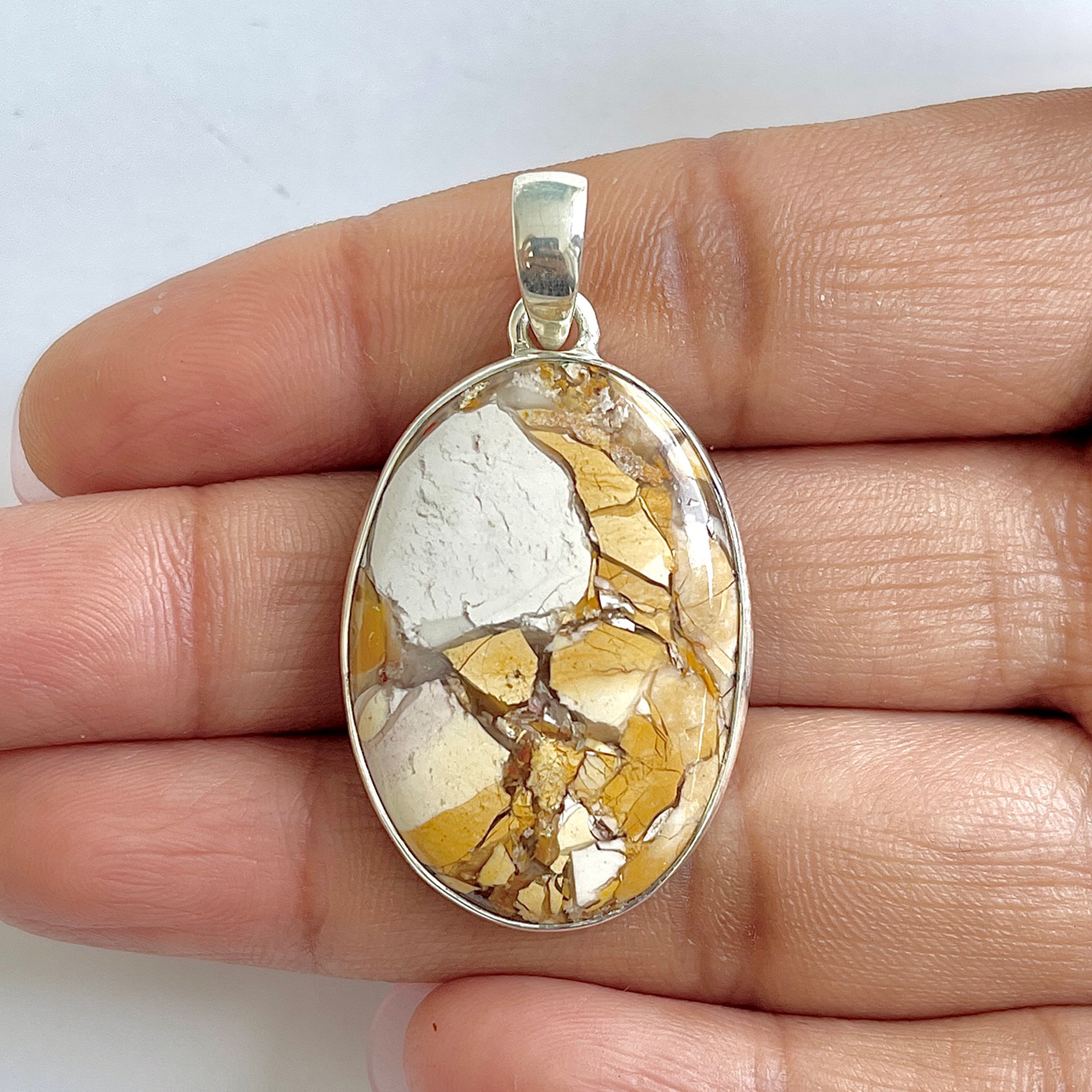 Brecciated Mookaite Pendant-(BRM-1-12)