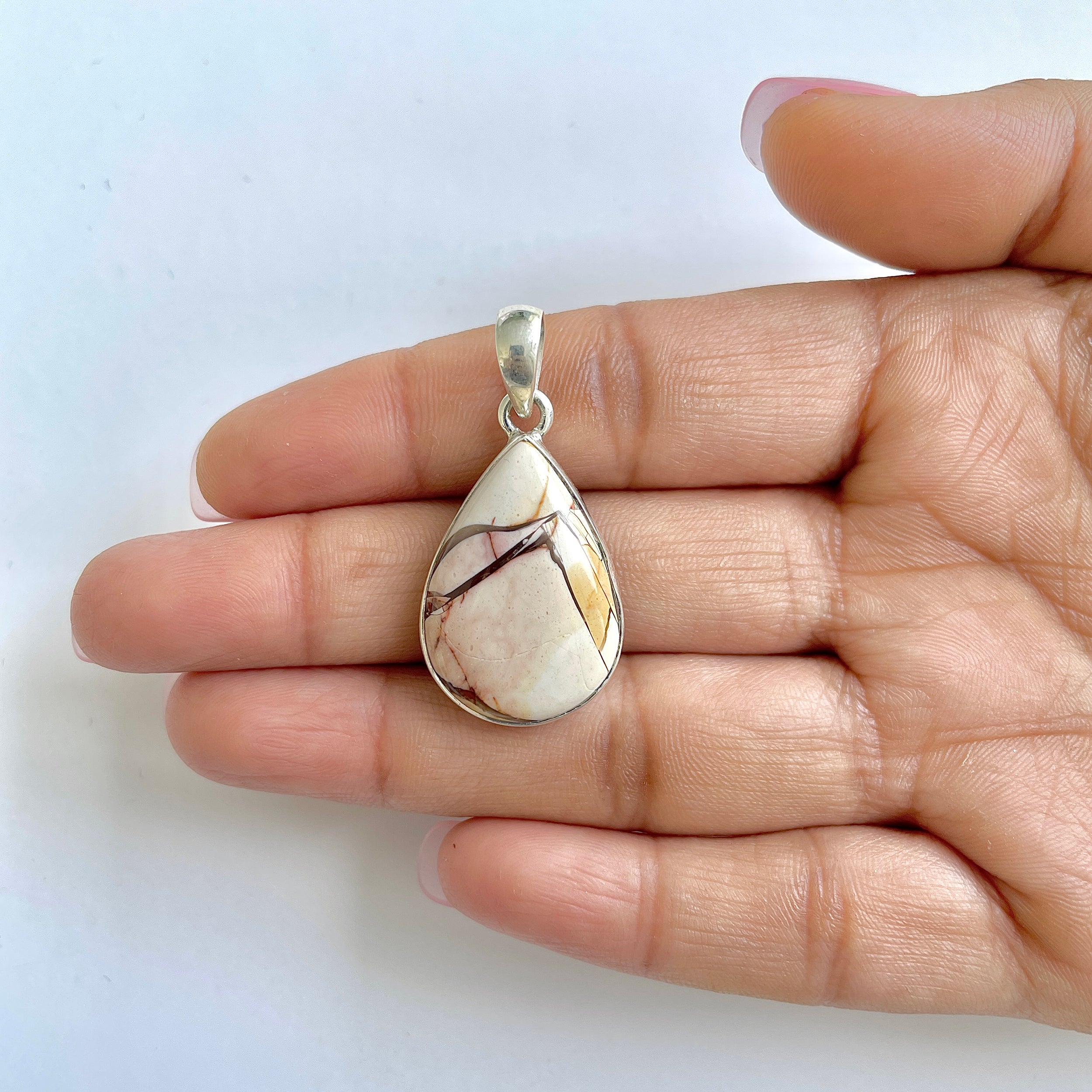 Brecciated Mookaite Pendant-(BRM-1-15)