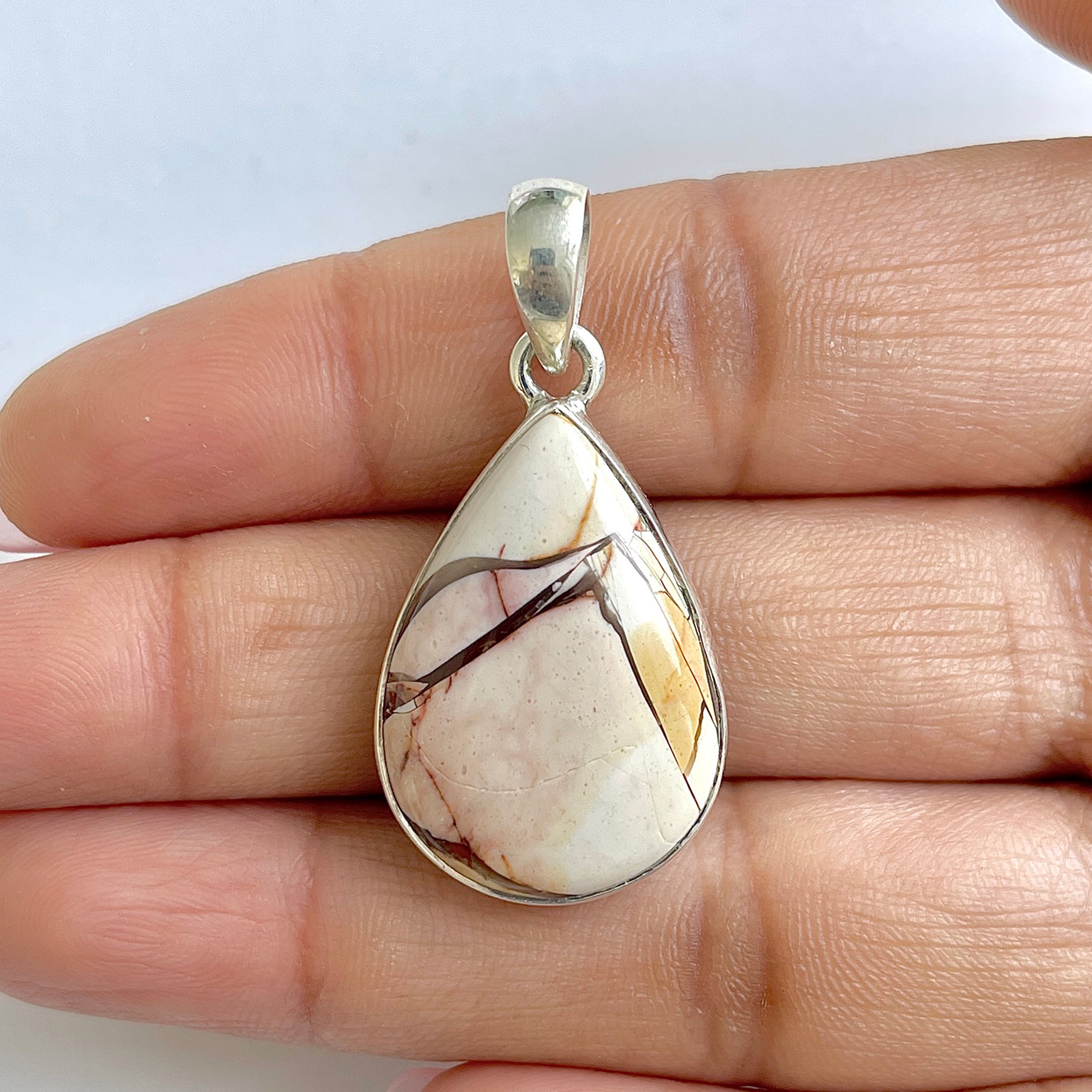 Brecciated Mookaite Pendant-(BRM-1-15)