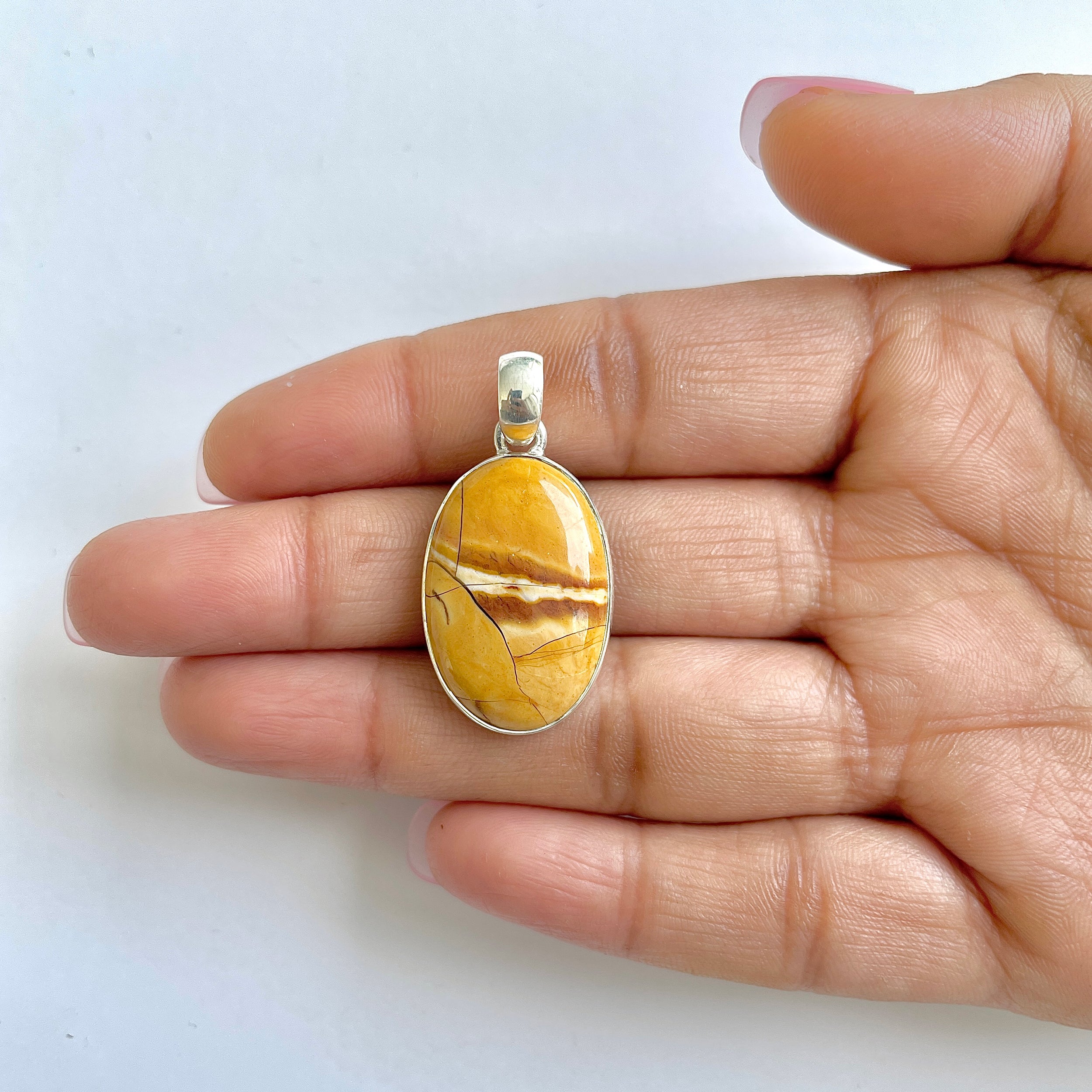 Brecciated Mookaite Pendant-(BRM-1-26)