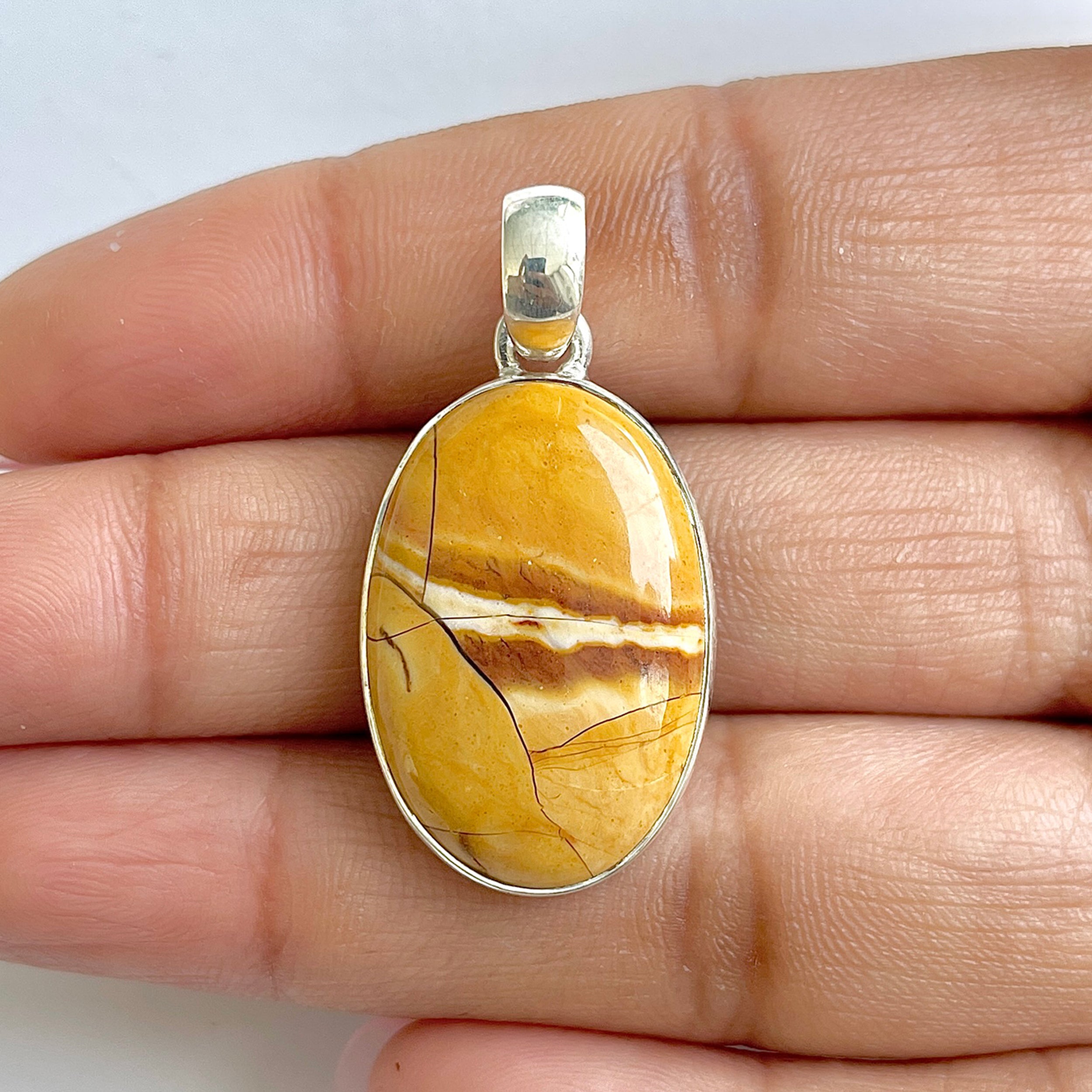 Brecciated Mookaite Pendant-(BRM-1-26)