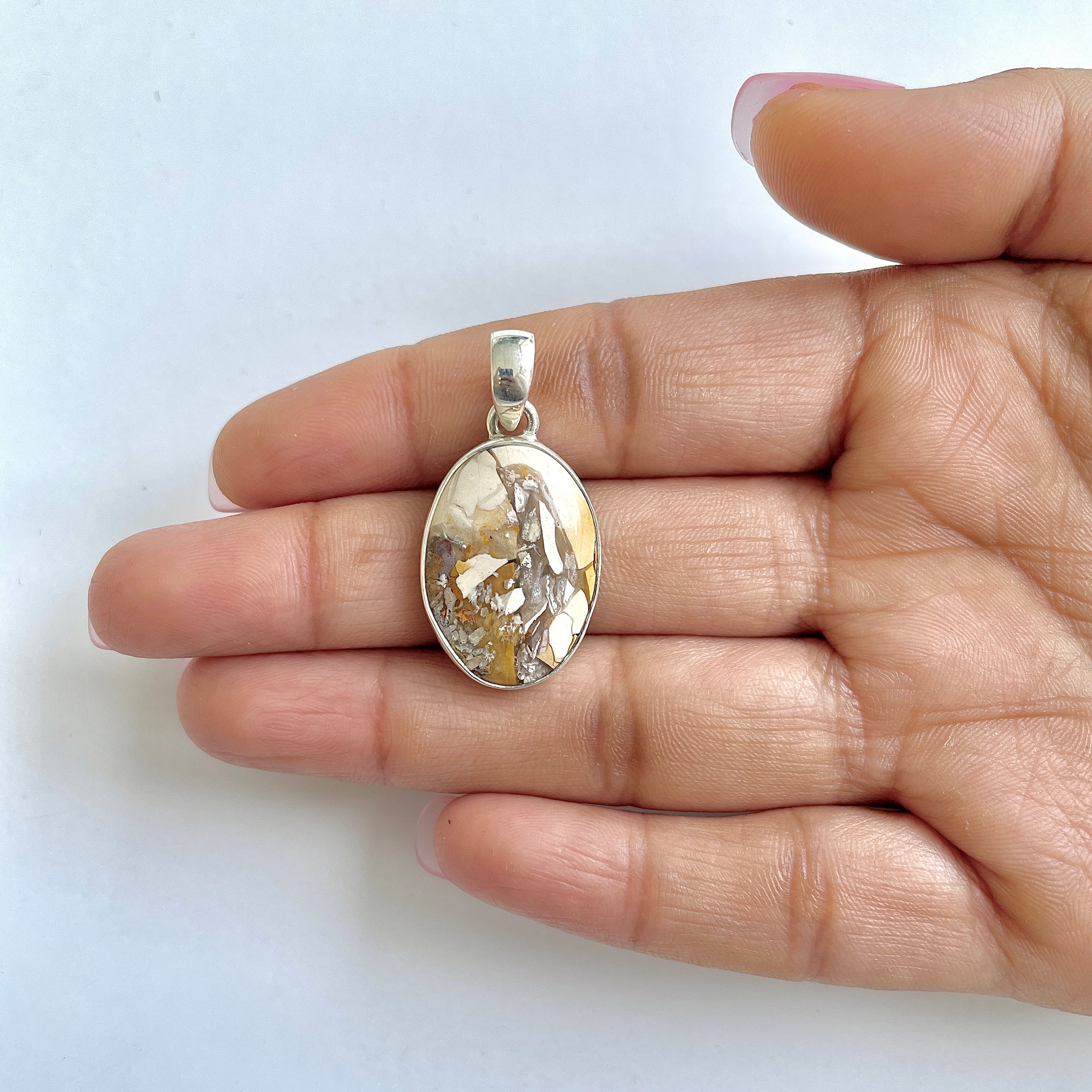 Brecciated Mookaite Pendant-(BRM-1-3)