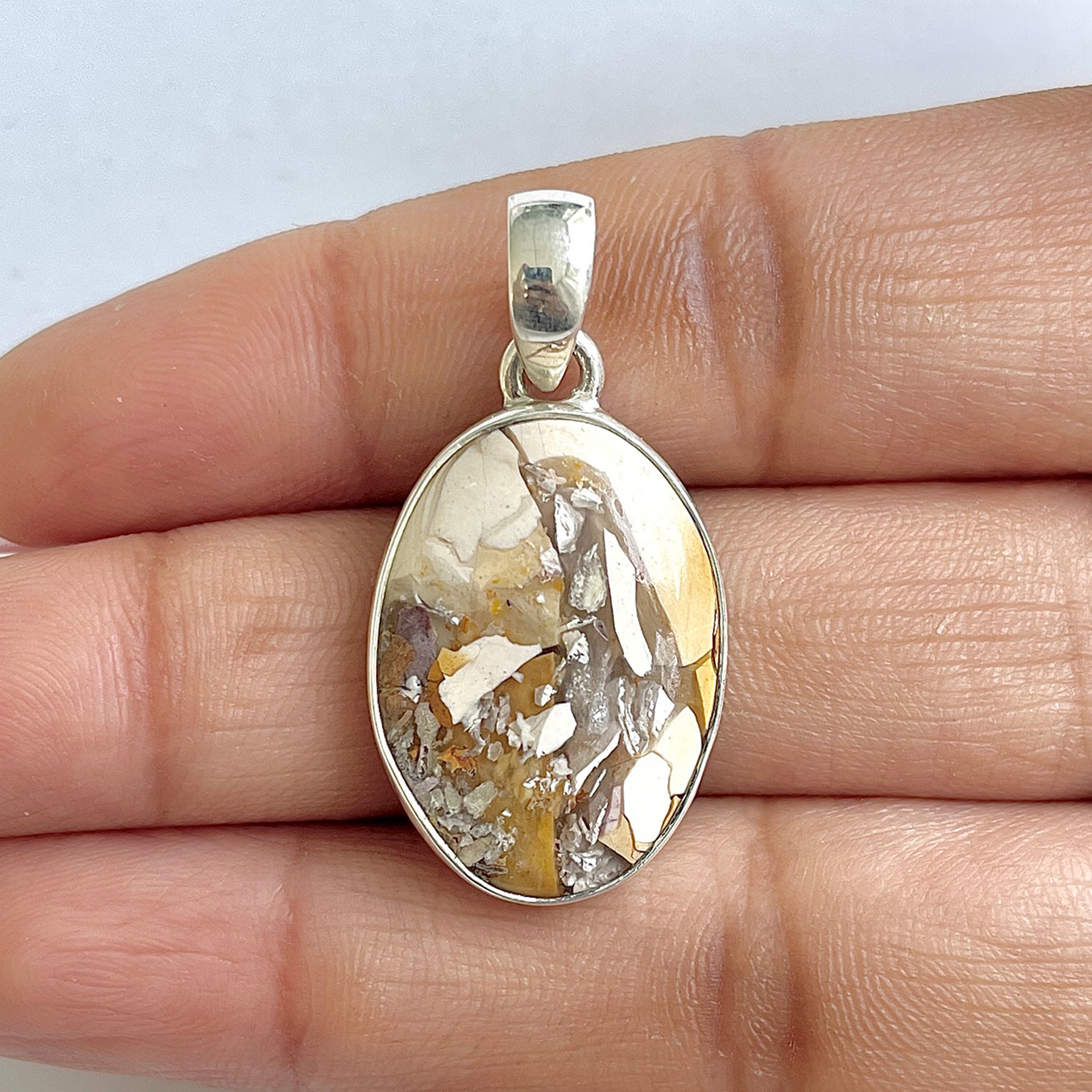 Brecciated Mookaite Pendant-(BRM-1-3)