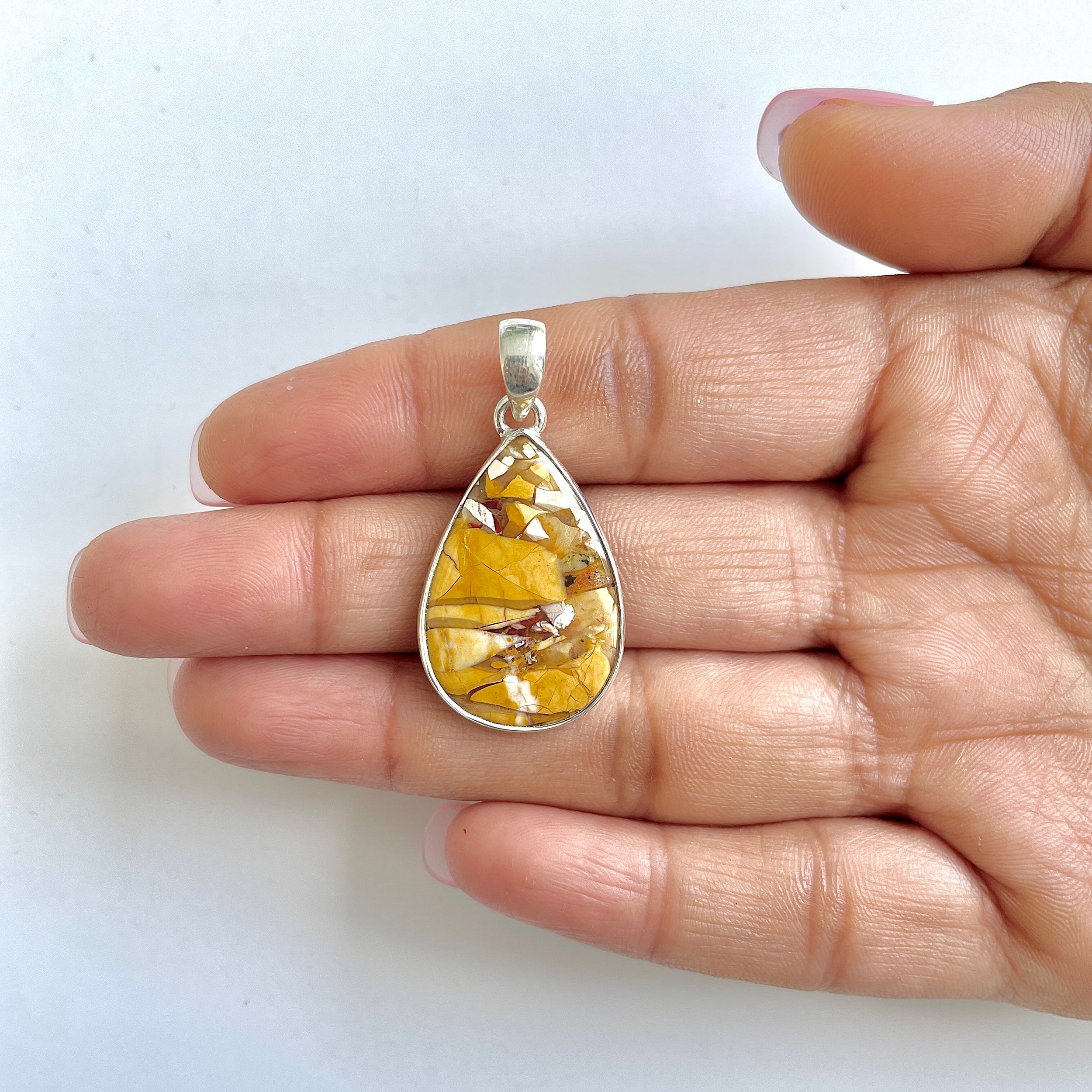 Brecciated Mookaite Pendant-(BRM-1-37)