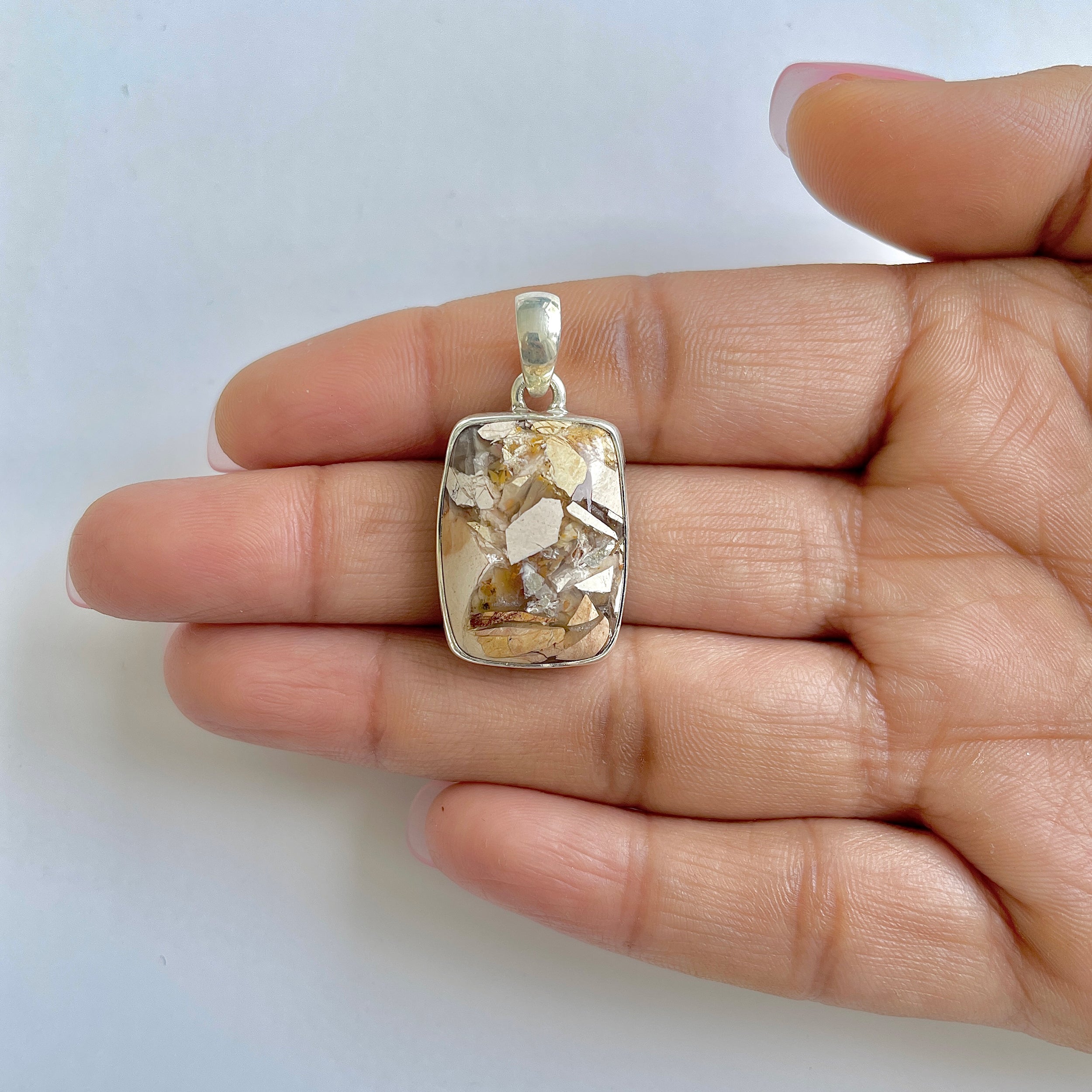 Brecciated Mookaite Pendant-(BRM-1-39)