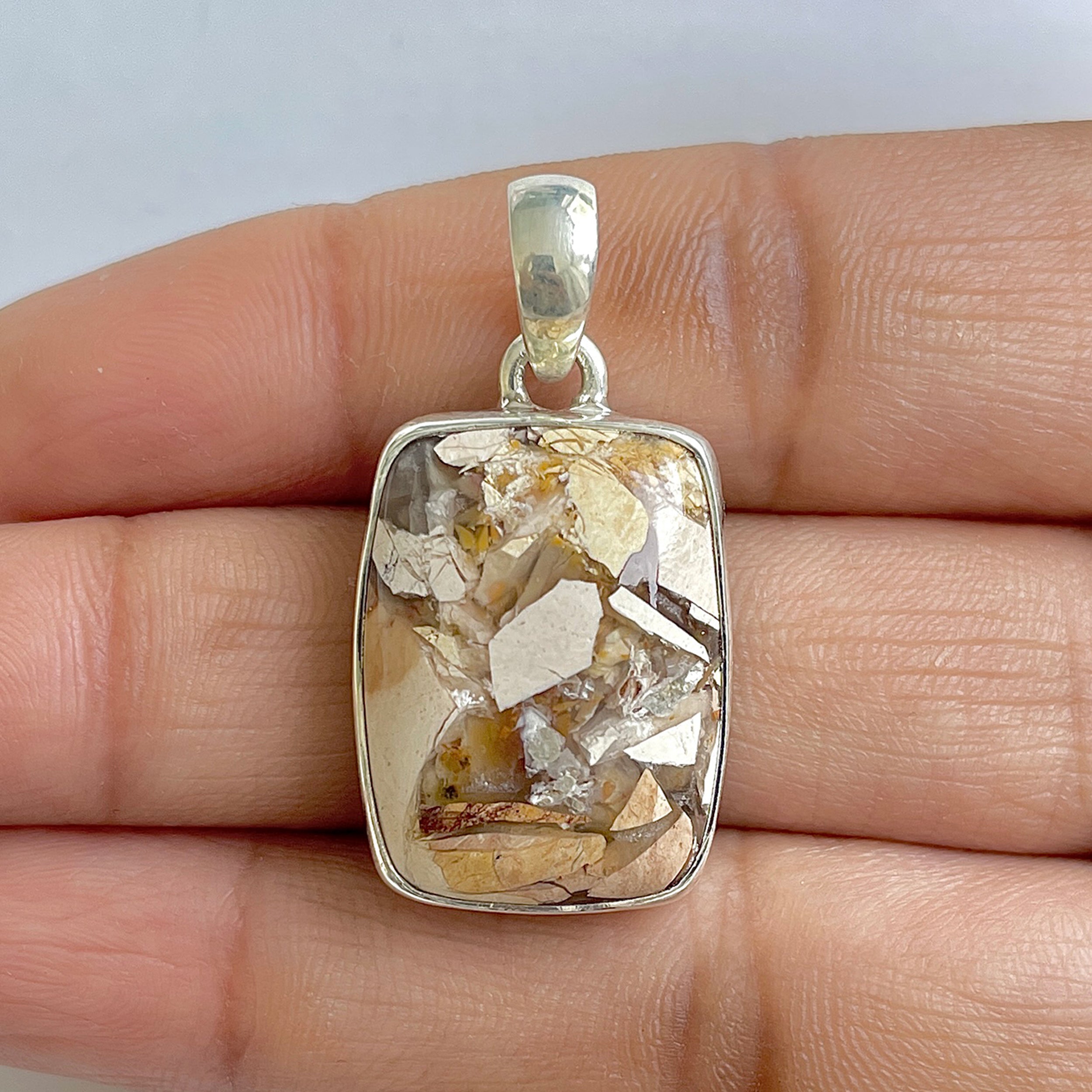 Brecciated Mookaite Pendant-(BRM-1-39)