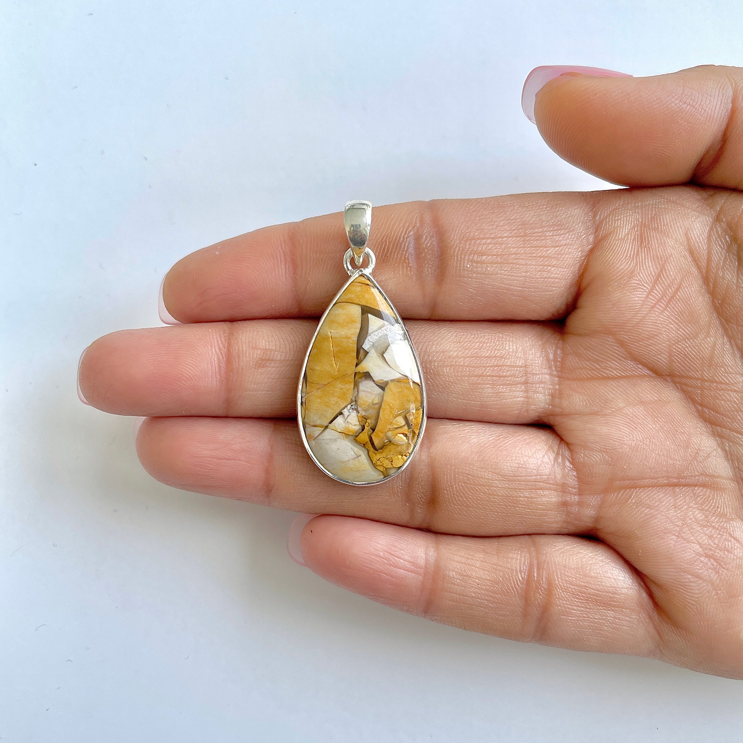 Brecciated Mookaite Pendant-(BRM-1-43)