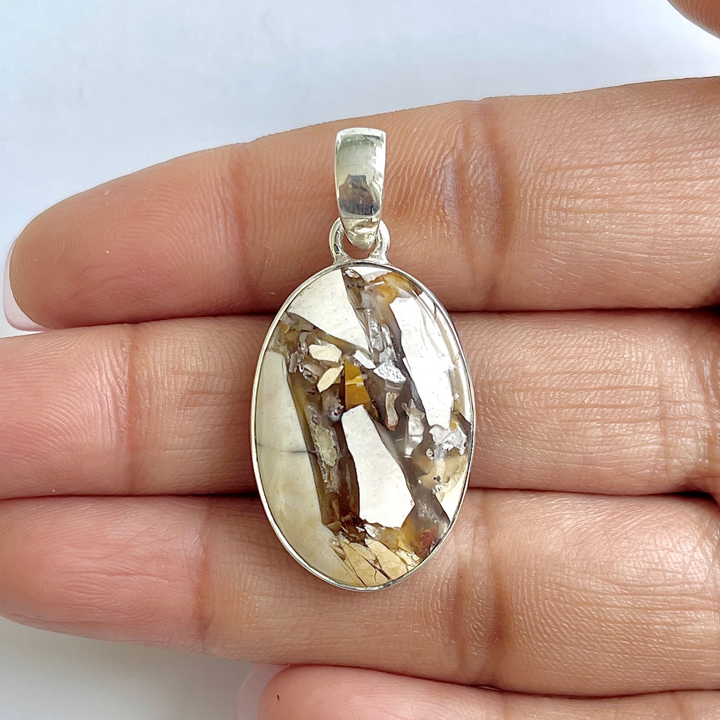 Brecciated Mookaite Pendant-(BRM-1-49)