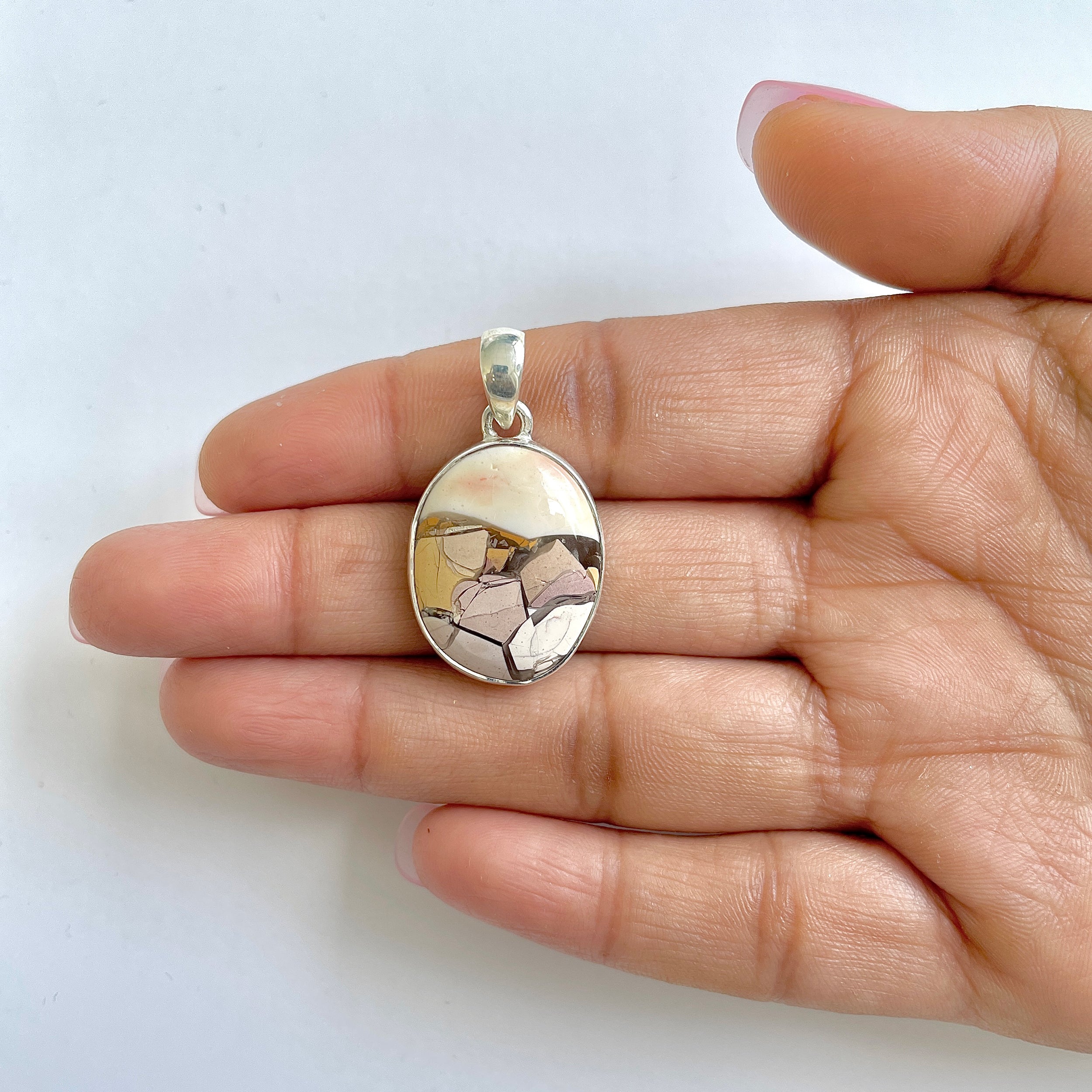 Brecciated Mookaite Pendant-(BRM-1-55)