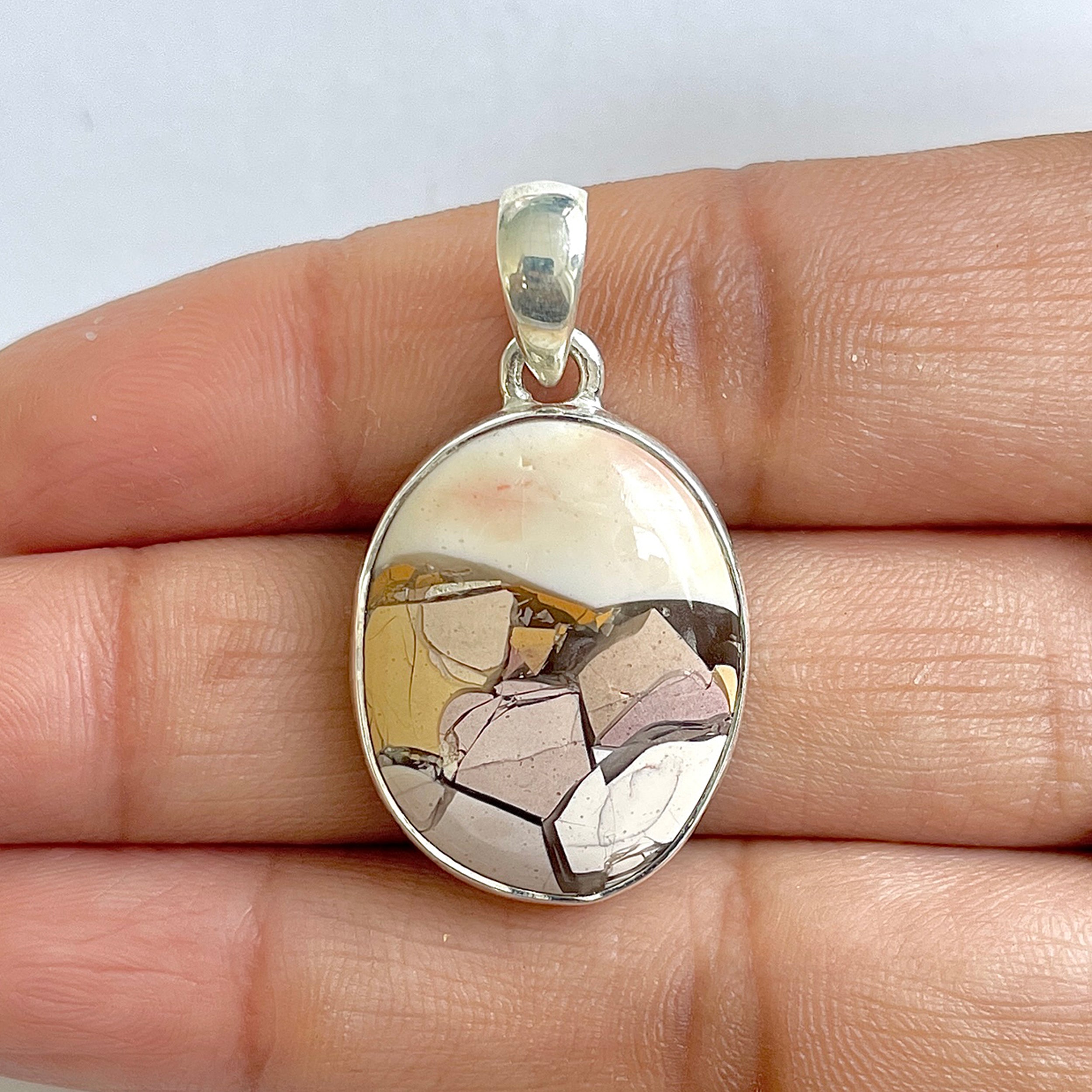 Brecciated Mookaite Pendant-(BRM-1-55)