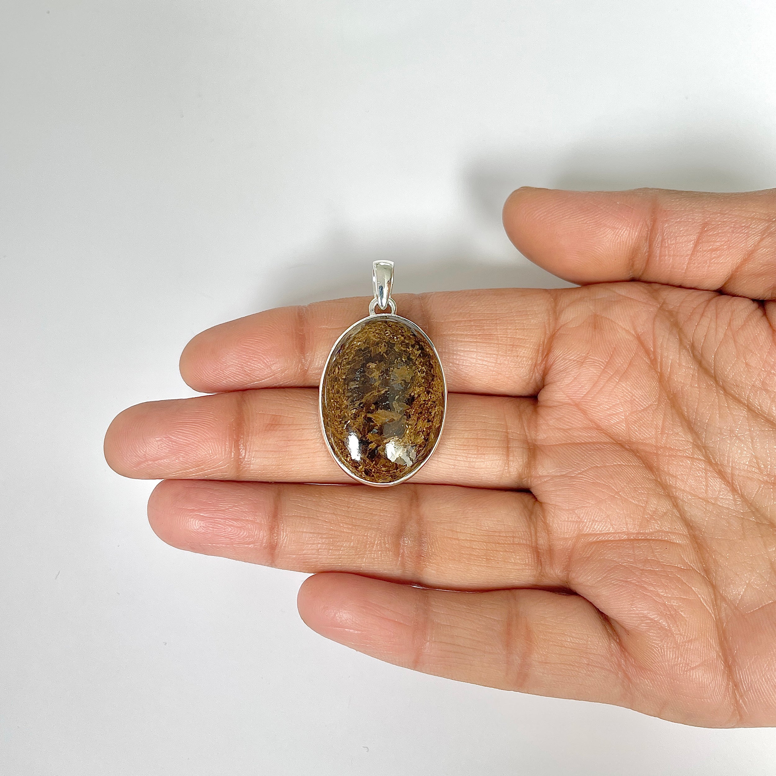 Bronzite Pendant-(BRZ-1-13)