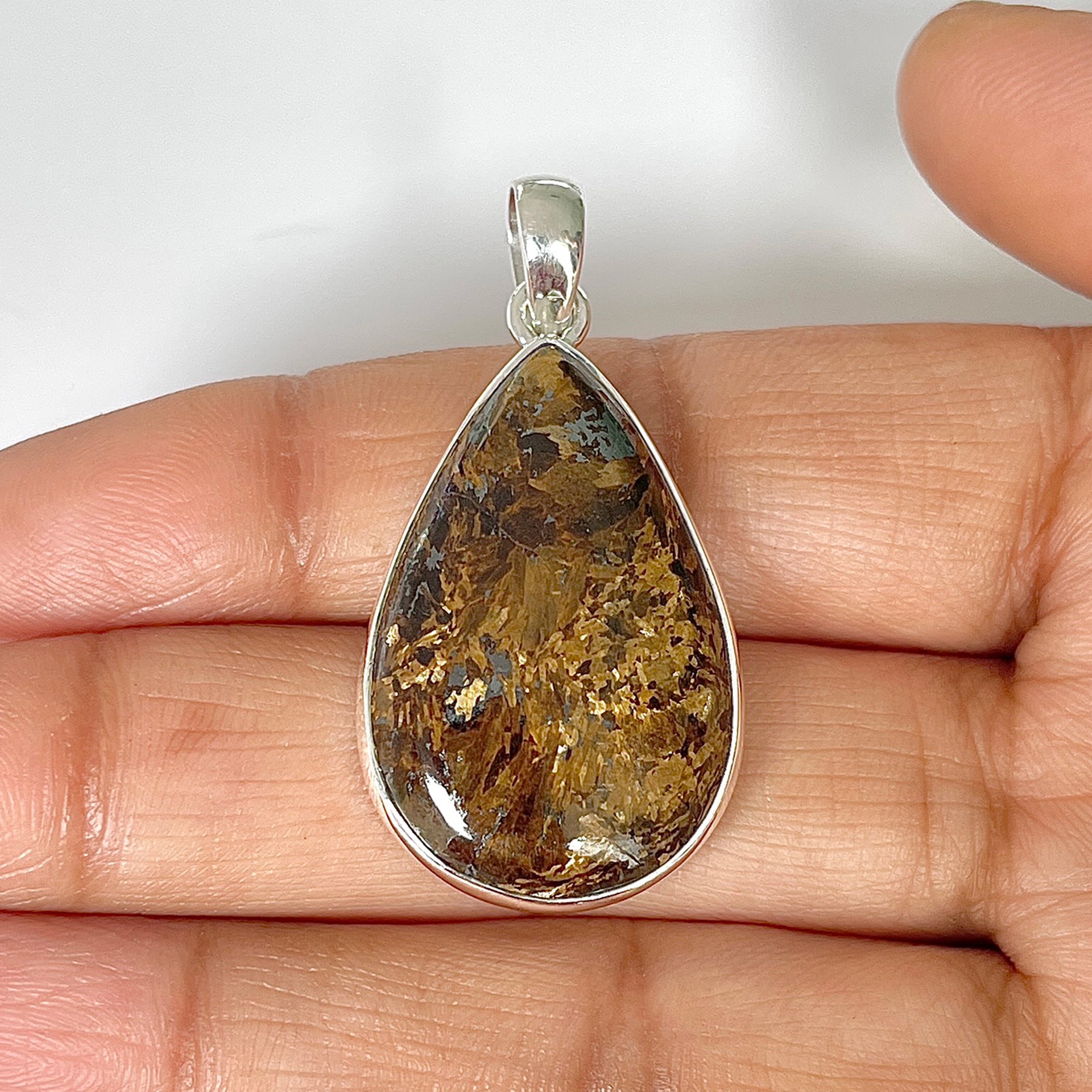 Bronzite Pendant-(BRZ-1-14)
