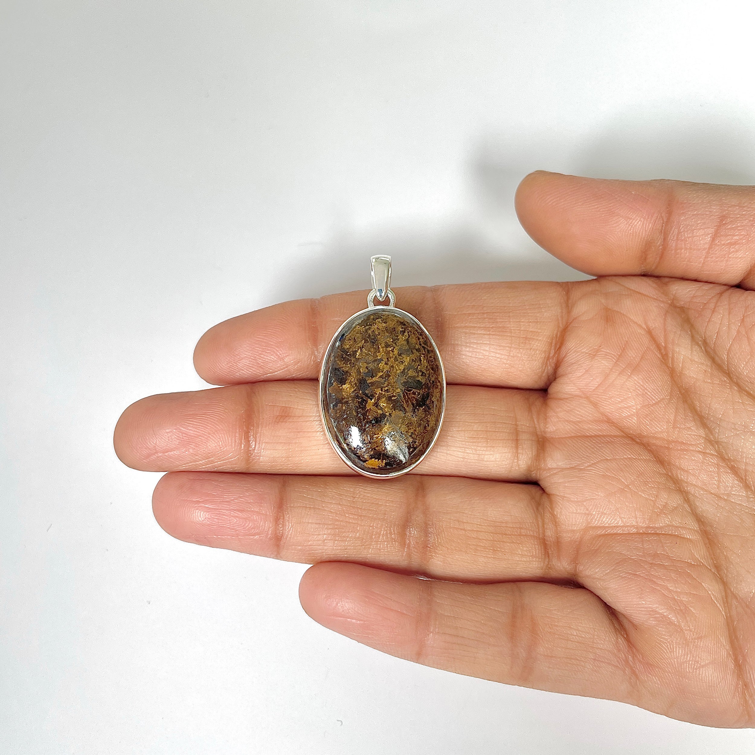 Bronzite Pendant-(BRZ-1-15)