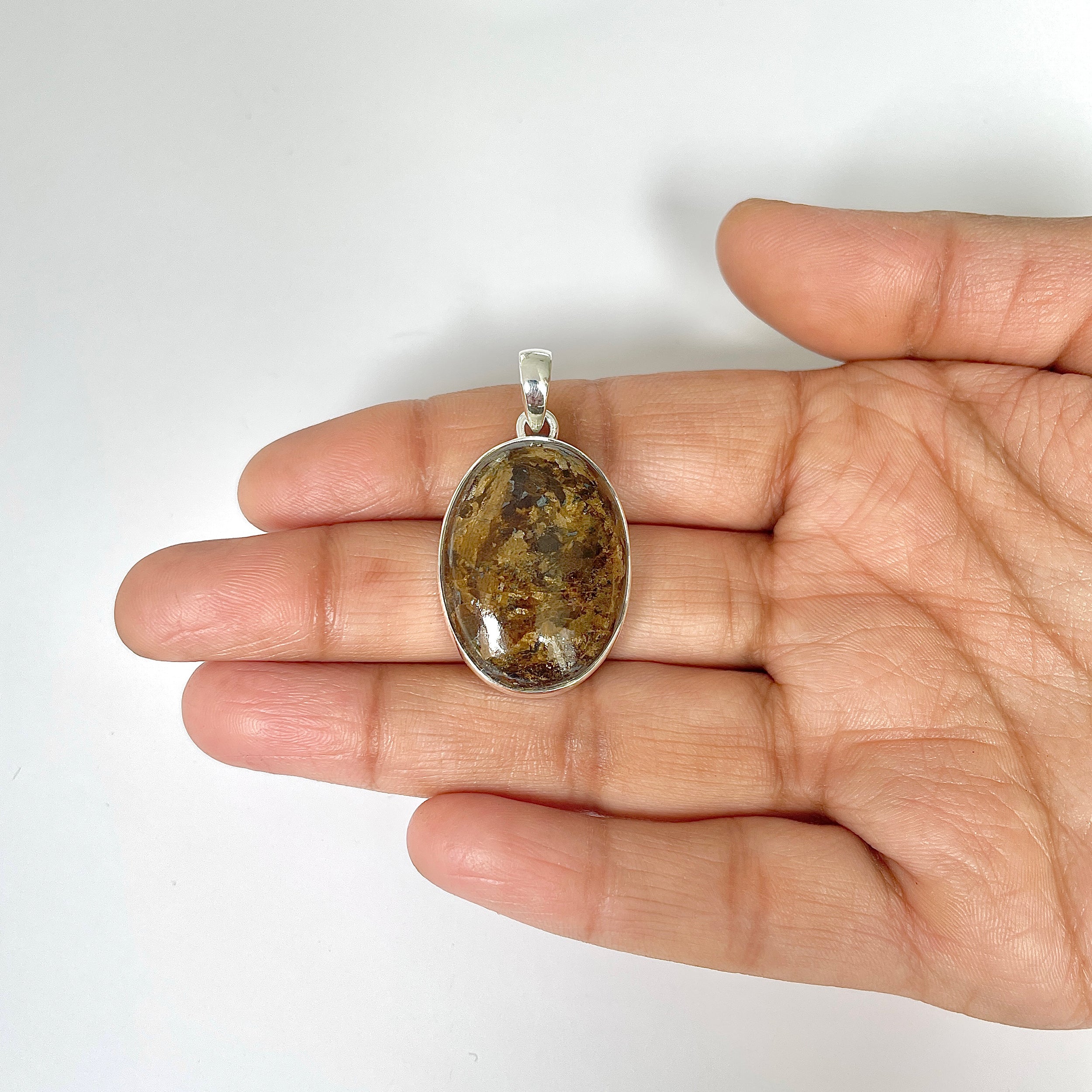 Bronzite Pendant-(BRZ-1-16)