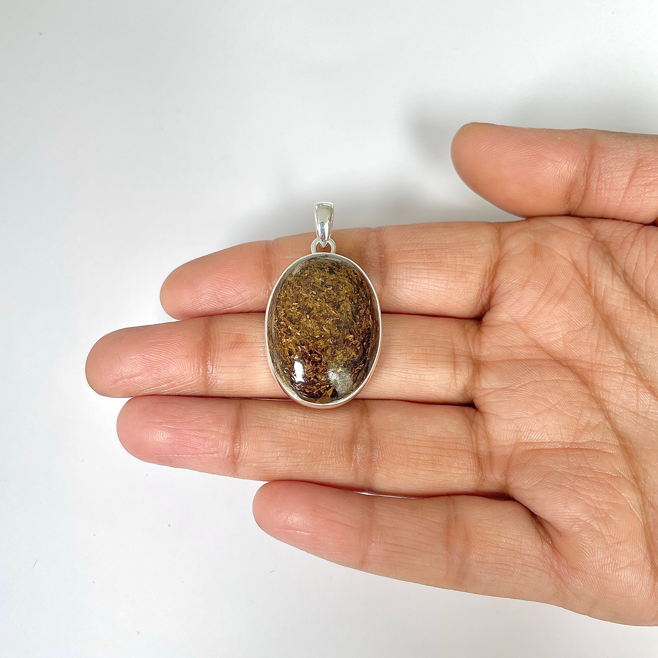 Bronzite Pendant-(BRZ-1-18)